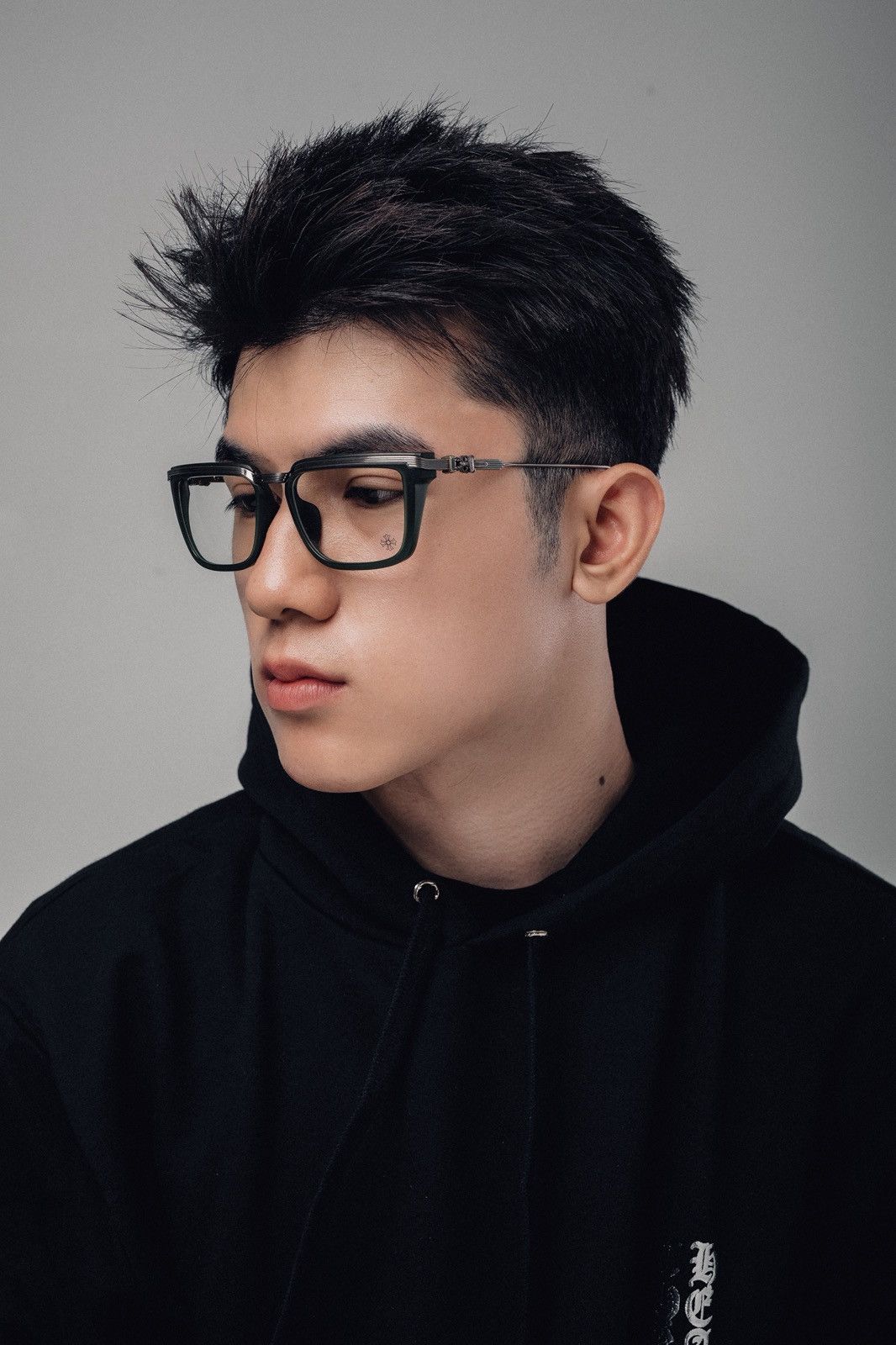 Chrome Hearts CHROME HEARTS TRYDIXAGAIN DARK OLIVE/ANTIQUE SILVER GLASSES Size ONE SIZE - 10 Thumbnail