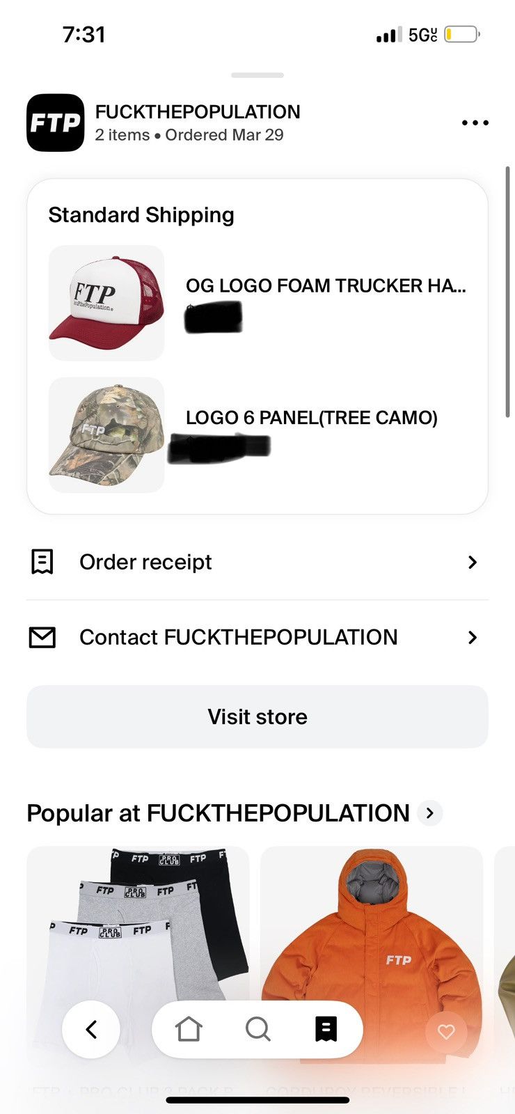 Fuck The Population 2025’ Fuck The Population Logo 6 Panel Camp Logo Dad Hat O/S Size ONE SIZE - 10 Thumbnail