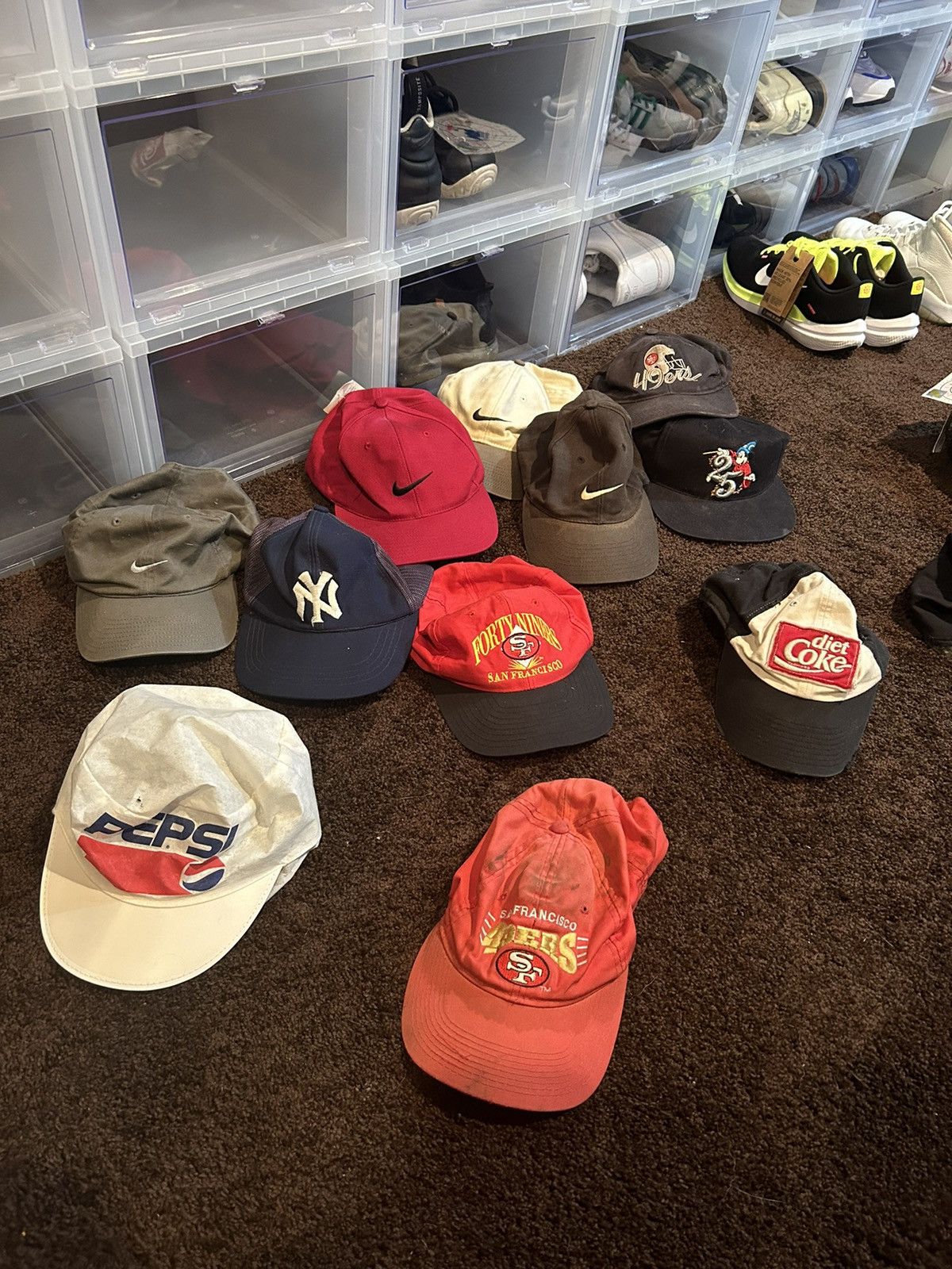 image of Nfl x Nike Vintage Hat Lot Read Description!! in White, Men's
