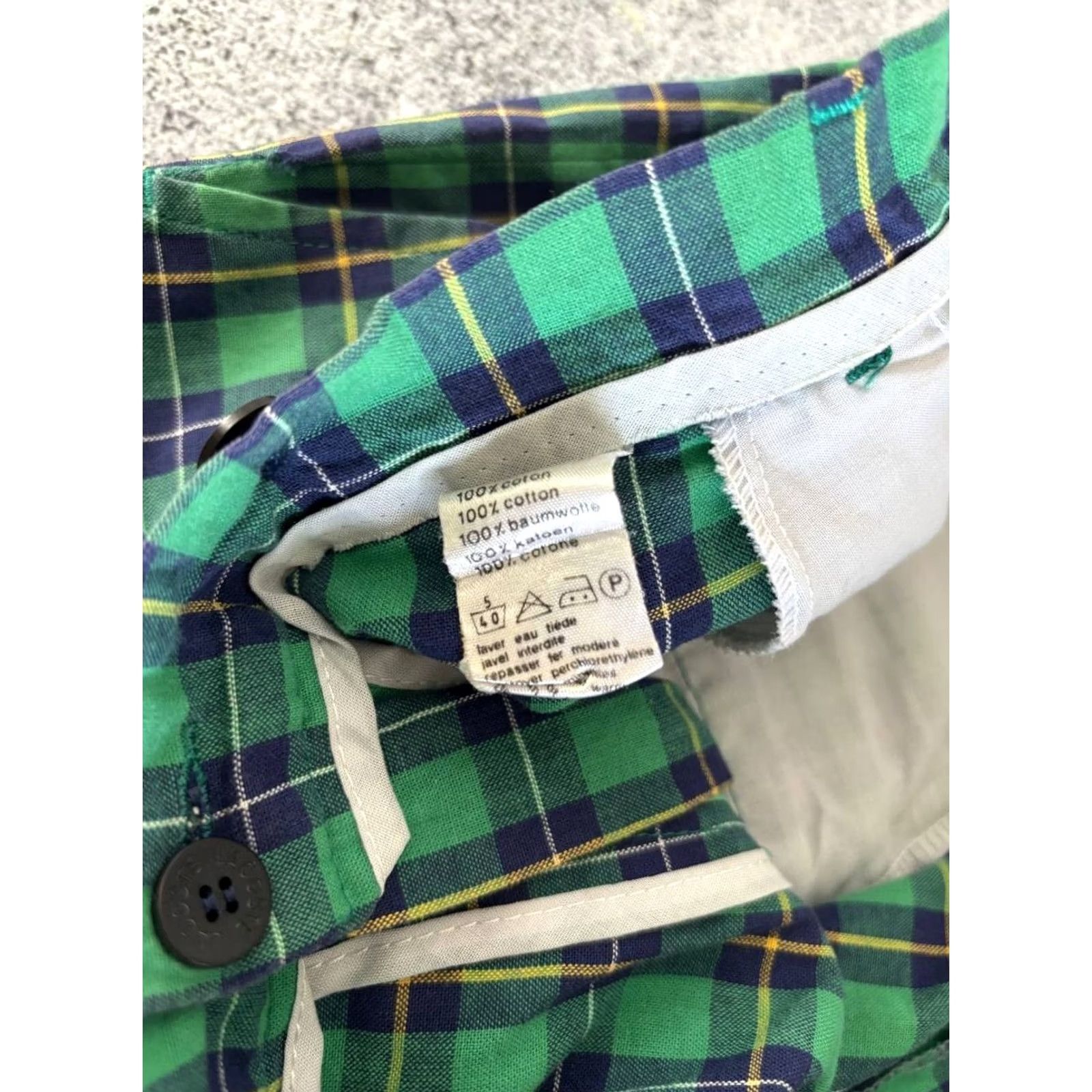 Lacoste Lacoste Chemise Mens Pants Size 42 Green Plaid Cotton Stretch Straight Leg Size US 42 / EU 58 - 5 Thumbnail
