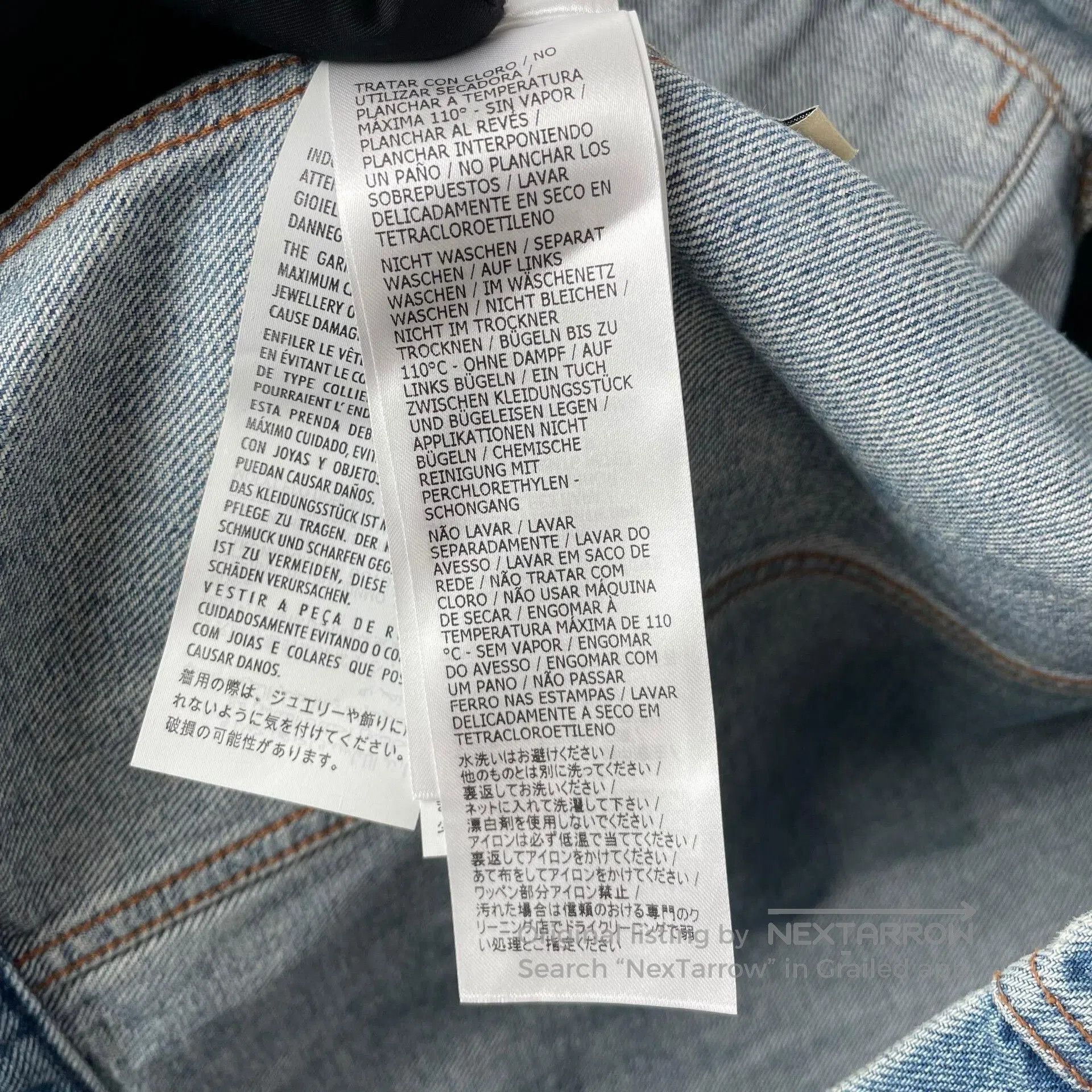 Gucci Gucci Valentine Limited Apple Embroidery Denim Jacket. Size S / US 4 / IT 40 - 7 Thumbnail