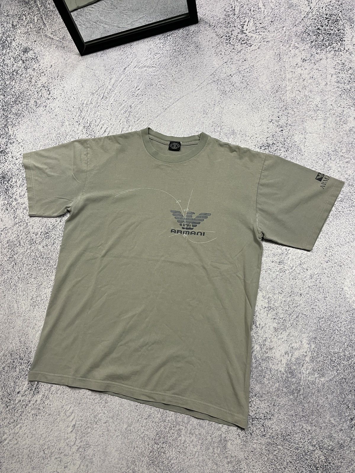 Giorgio Armani Vintage Y2K Armani Jeans Big Logo Graphic T Shirt Streetwear Size US M / EU 48-50 / 2 - 3 Thumbnail