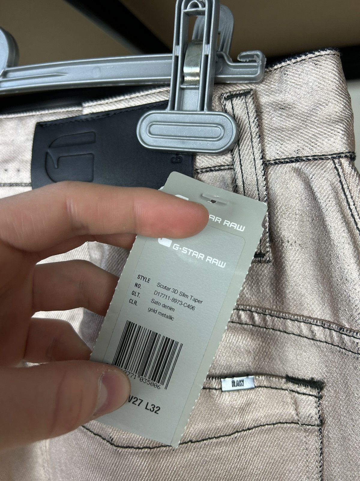 G-Star G Star Raw Scutar 3D Slim Coated Stretch denim Pants jeans Size US 28 / EU 44 - 11 Thumbnail