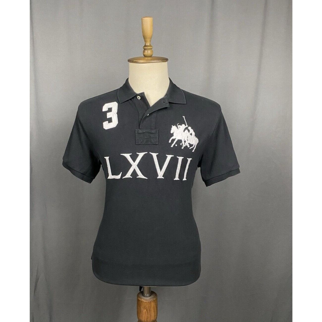 Polo Ralph Lauren Polo Ralph Lauren Big Logo Men's Black Polo T-Shirt Size L Size US L / EU 52-54 / 3 - 1 Thumbnail