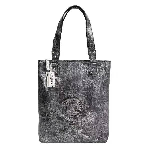 Jean Paul Gaultier Jean paul gaultier Dragon Crackle Leather Tote Bag Size ONE SIZE - 1 Thumbnail
