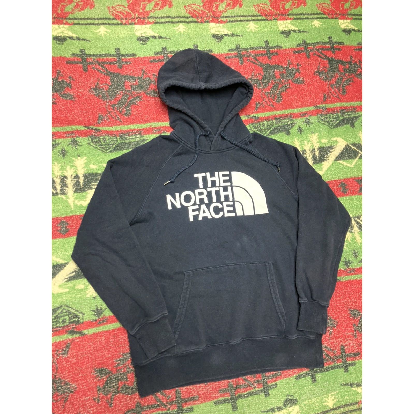 The North Face The North Face Hoodie Womens Small Logo Graphic Dark Blue EUC Pullover Shirt Size S / US 4 / IT 40 - 2 Thumbnail