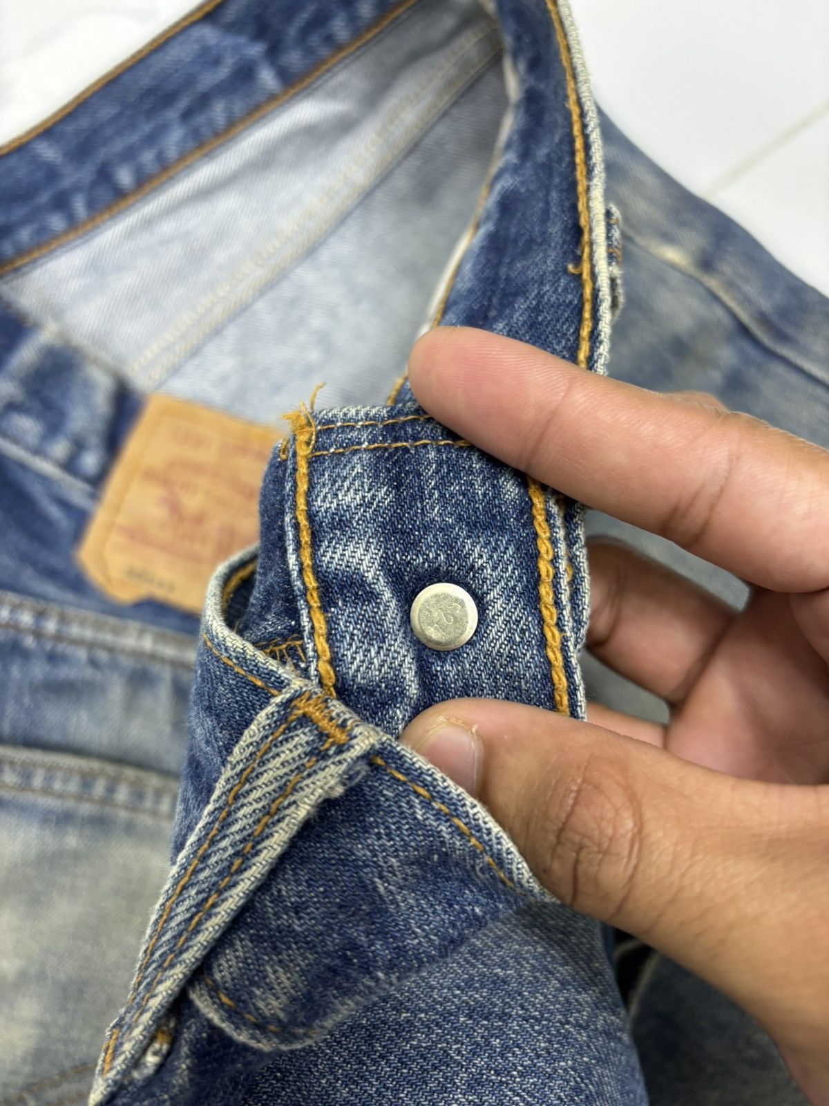 Kapital Vintage Levis 501xx Destroyed Denim Jean Made in USA 🇺🇸 Size US 34 / EU 50 - 11 Thumbnail