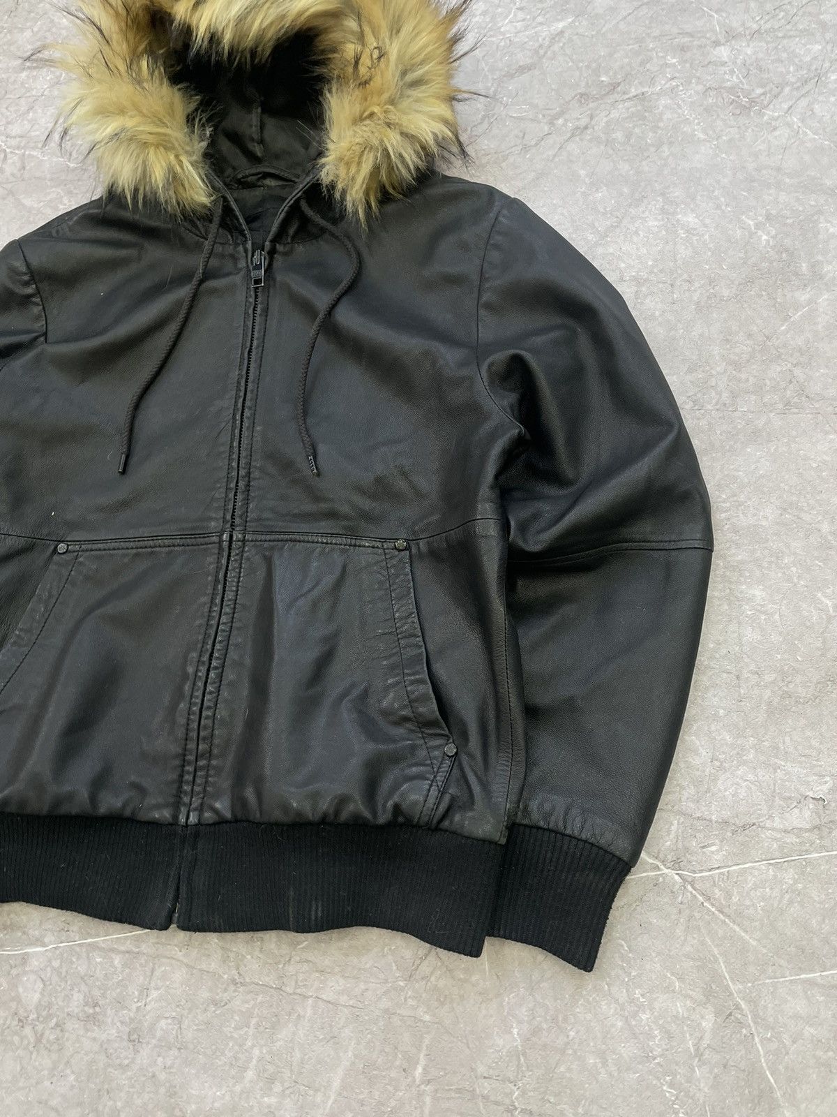 Hysteric Glamour × If Six Was Nine Avant Garde If Six Was Nine Style LEATHER Jacket fur Hood Size US M / EU 48-50 / 2 - 4 Thumbnail
