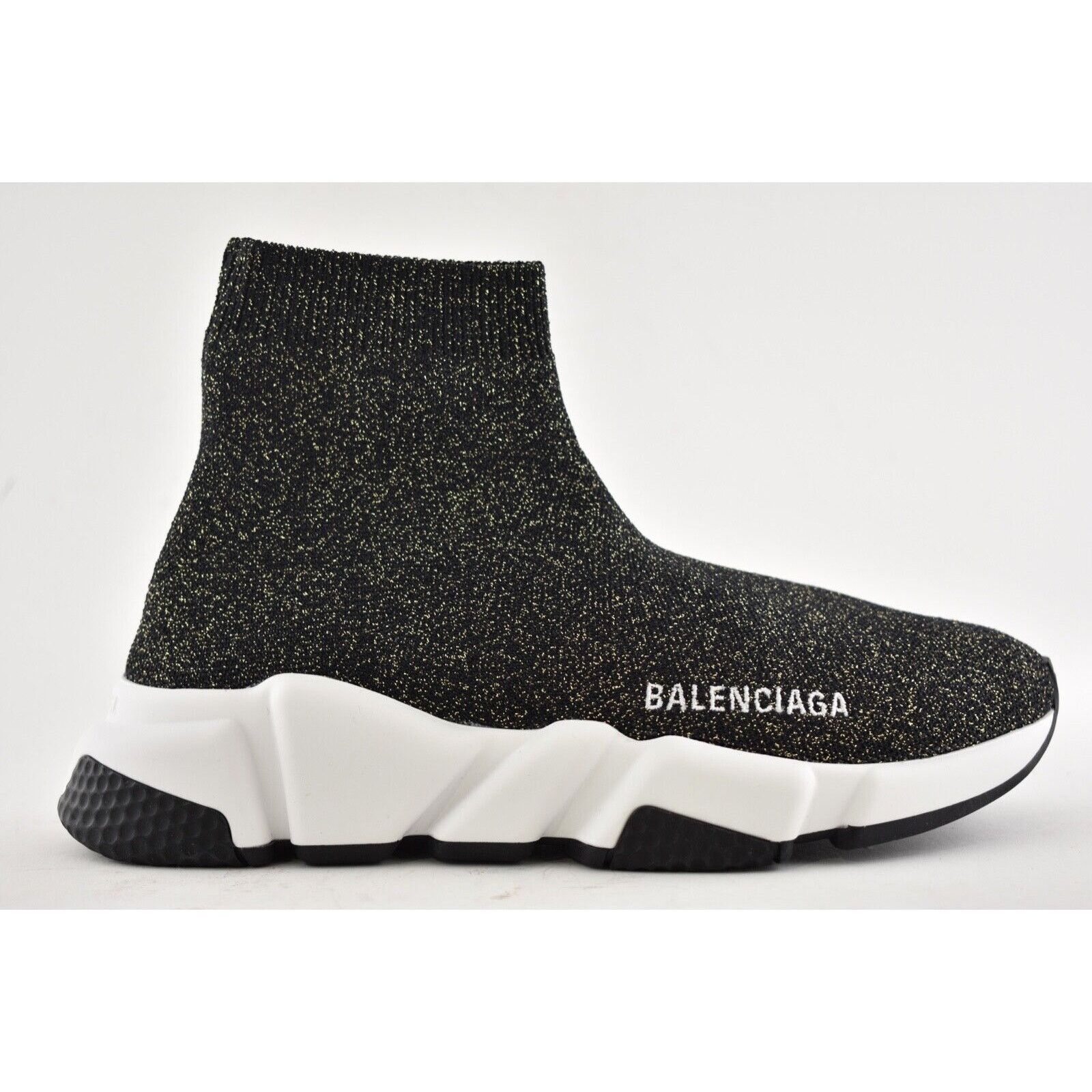 Balenciaga Balenciaga Women Speed Sock Trainer White Black Sneakers 41 Size US 11 / IT 41 - 4 Thumbnail