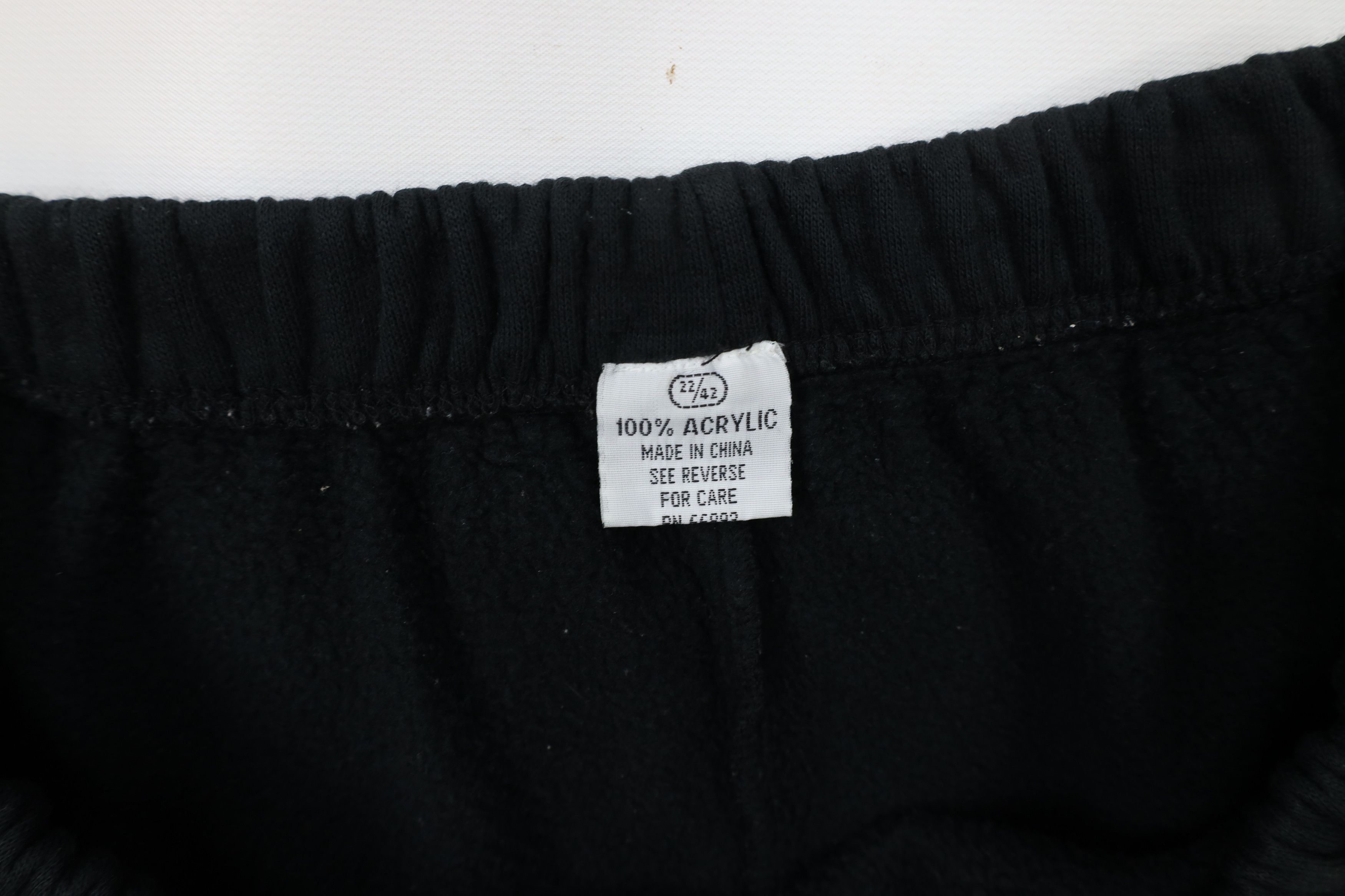 Vintage Vintage 90s Streetwear Tapered Leg Sweatpants Pants Black Size 22" - 8 Thumbnail