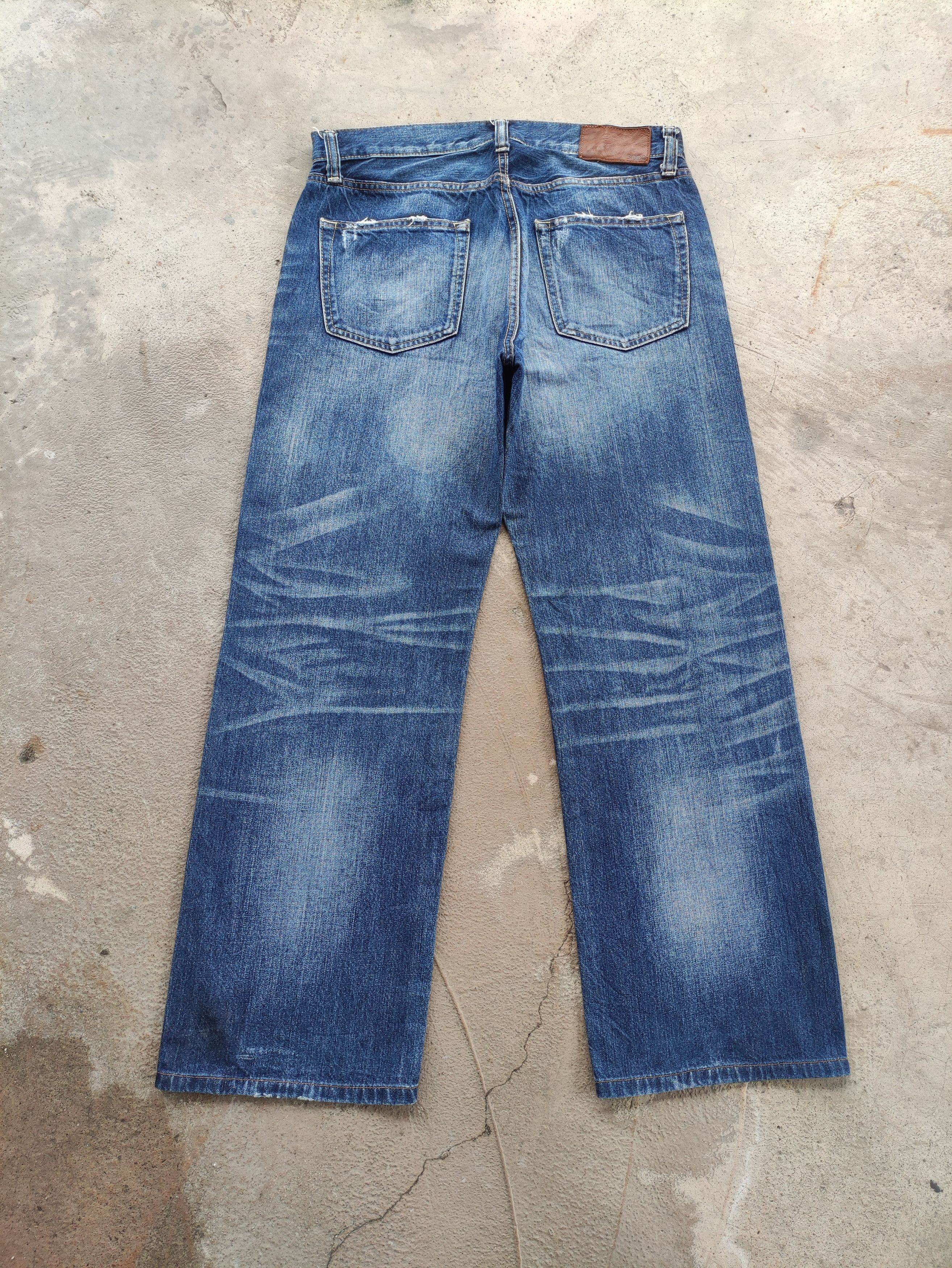 Japanese Brand Vintage Japanese Jean Baggy Distressed Faded Denim Size US 34 / EU 50 - 8 Thumbnail