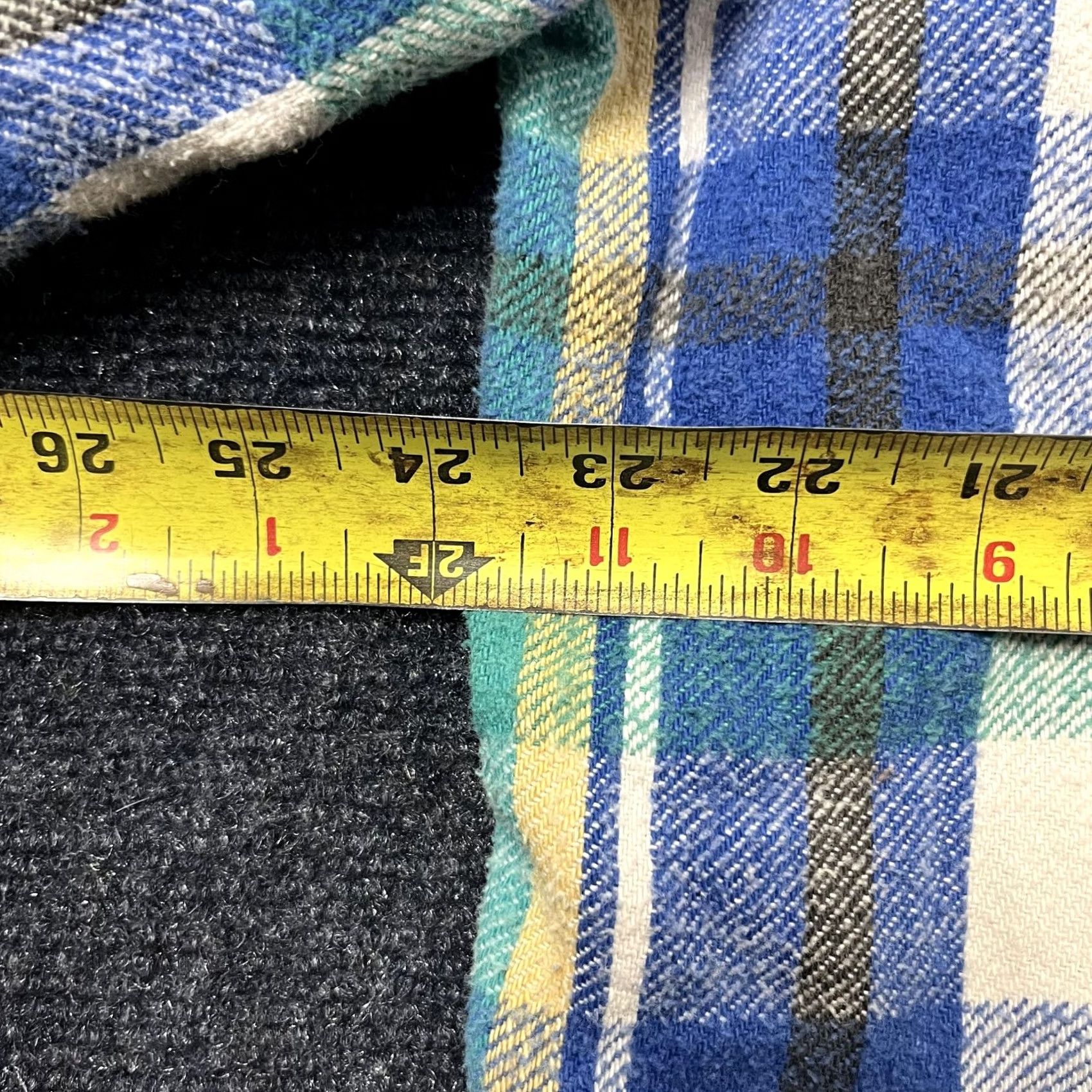 McGregor VINTAGE McGregor Shirt Mens XL Blue Green Plaid Flannel Button Front Cotton Size US XL / EU 56 / 4 - 4 Thumbnail
