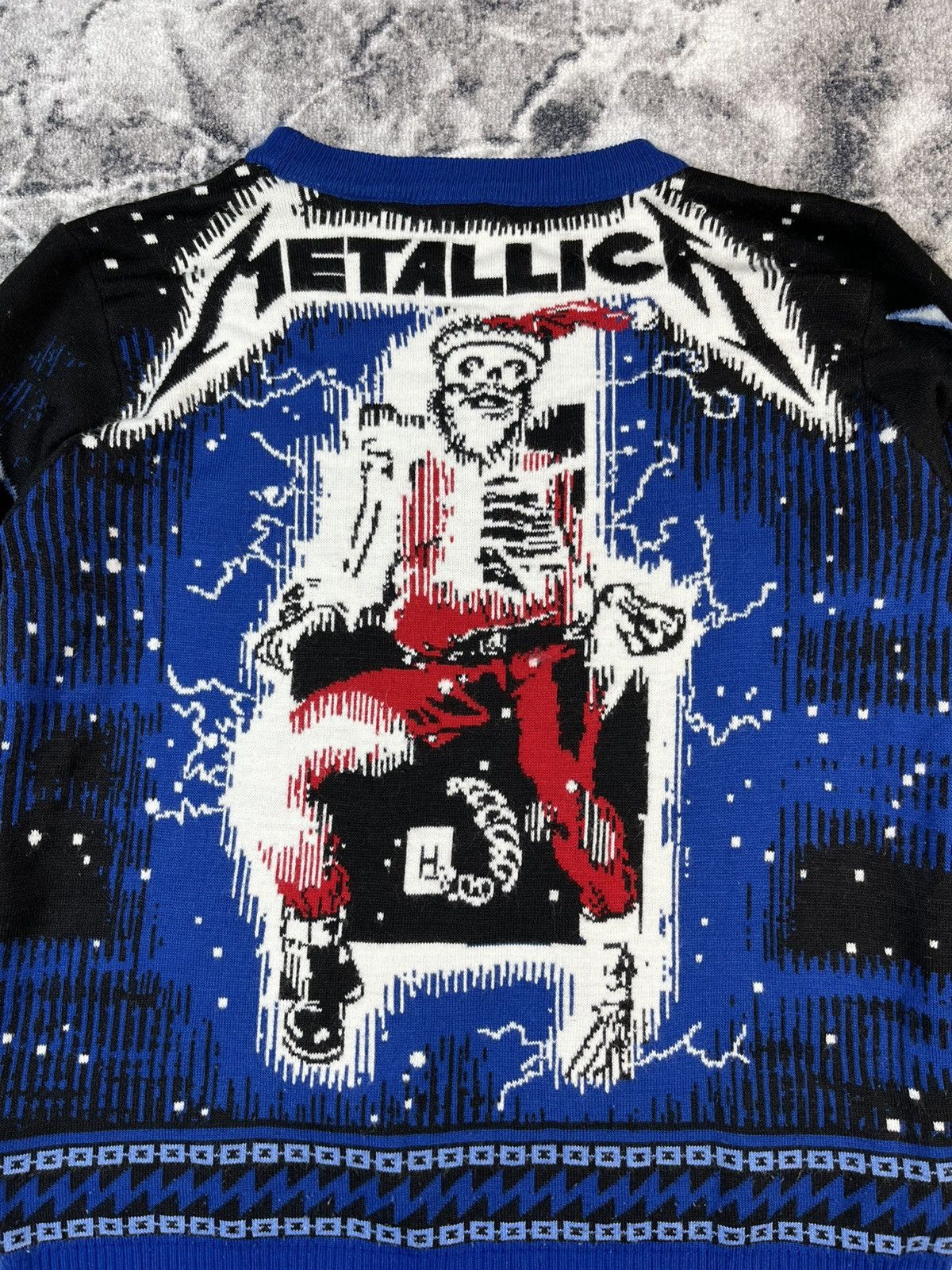 Metallica Metallica Knit Sweater Blue Lightning Probit L Size US L / EU 52-54 / 3 - 11 Thumbnail