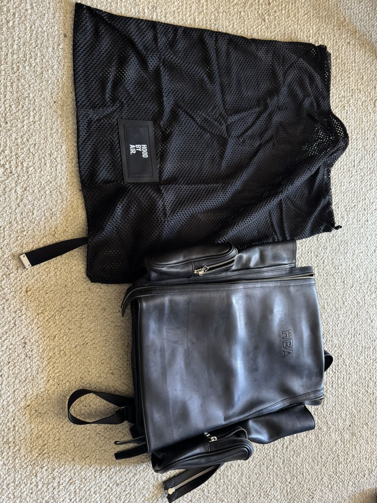 Hood By Air Hood By Air Black Leather Backpack – OS Size ONE SIZE - 2 Thumbnail