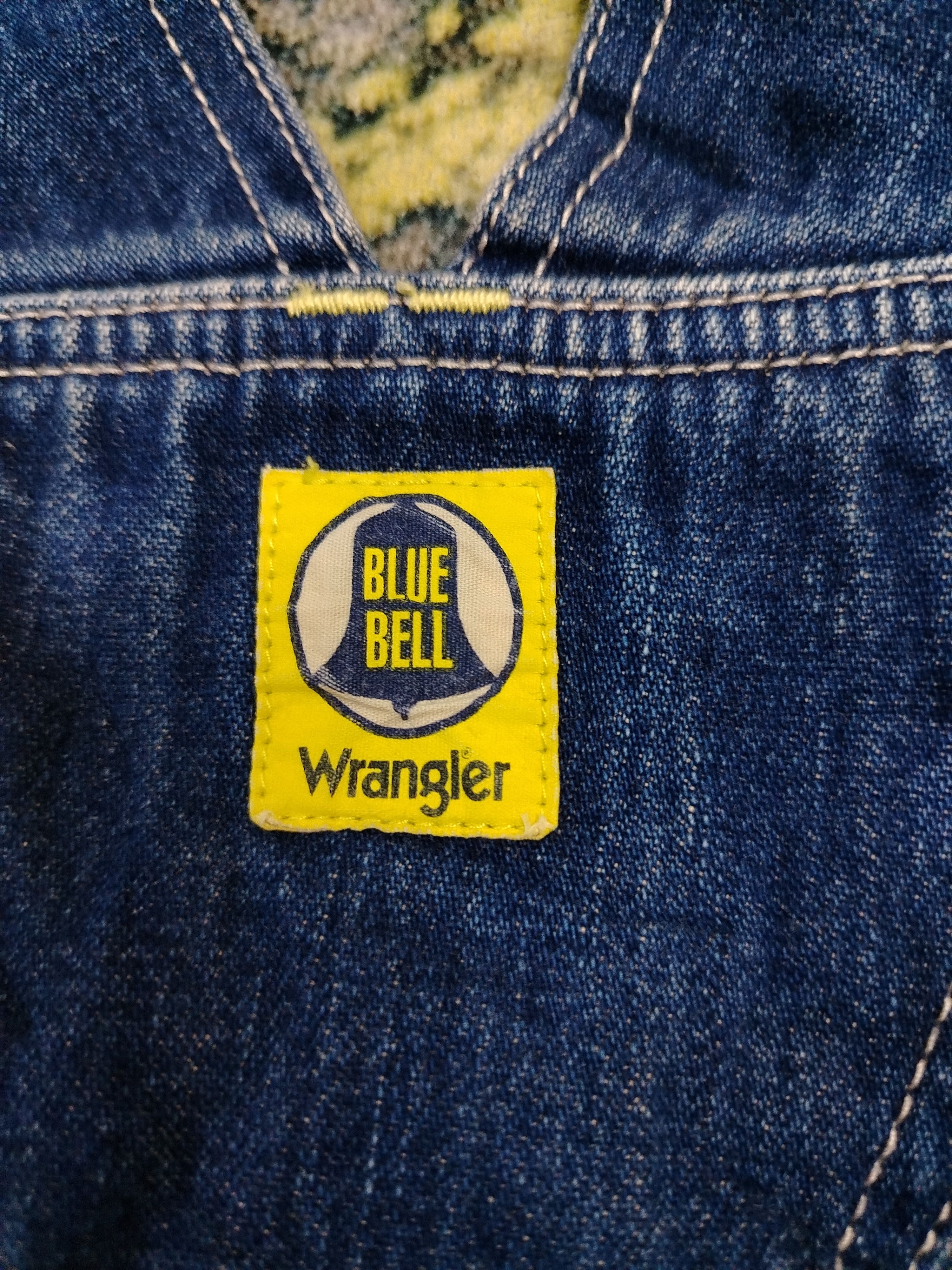 Wrangler Vintage 80s Overall Wrangler Blue Bell Size US 33 - 6 Thumbnail
