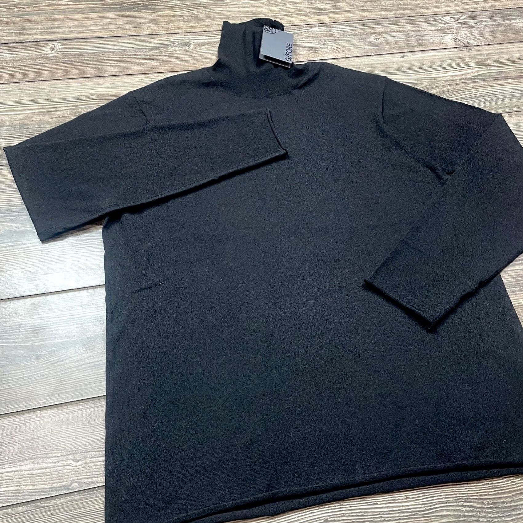 G/Fore Men's Merino Wool Blend Turtleneck Sweater Black Size Medium, Men's — image 3 of 6