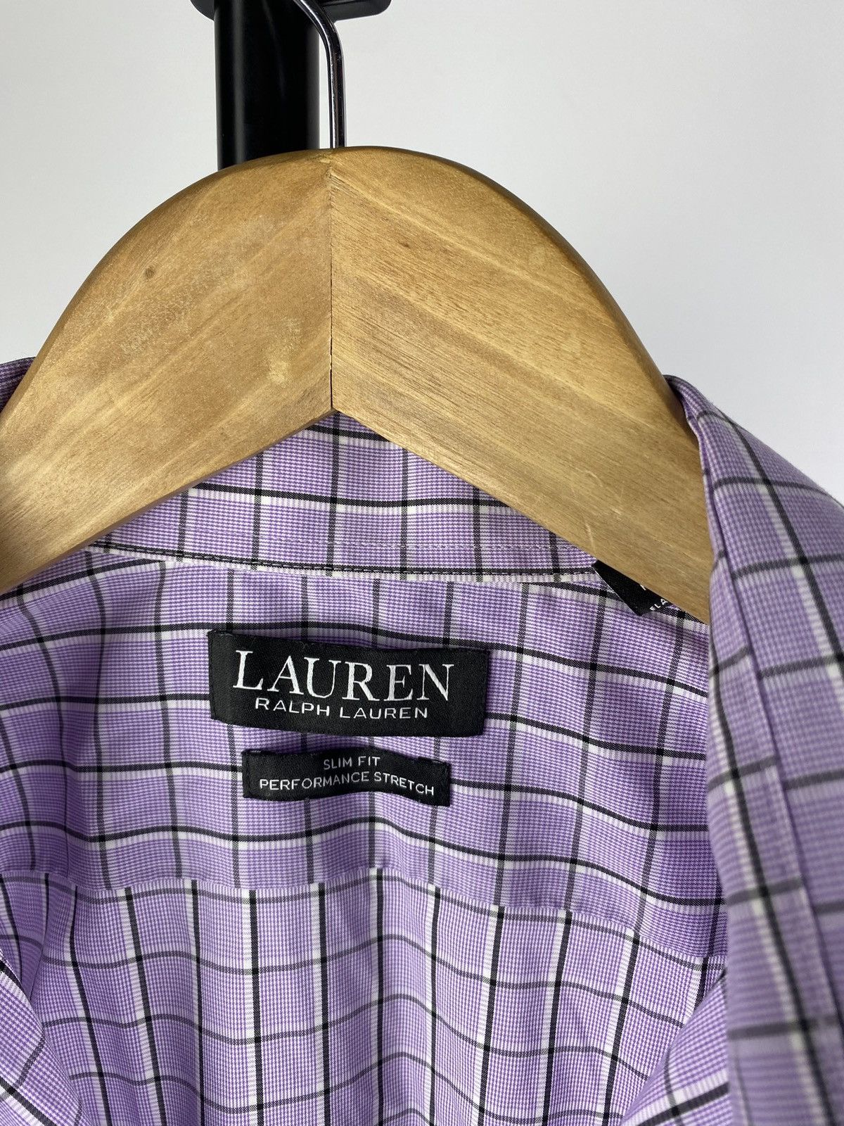 Ralph Lauren × Vintage 🔥Ralph Lauren Black Label Purple Mens Shirt Button Up Medium Size US M / EU 48-50 / 2 - 2 Thumbnail