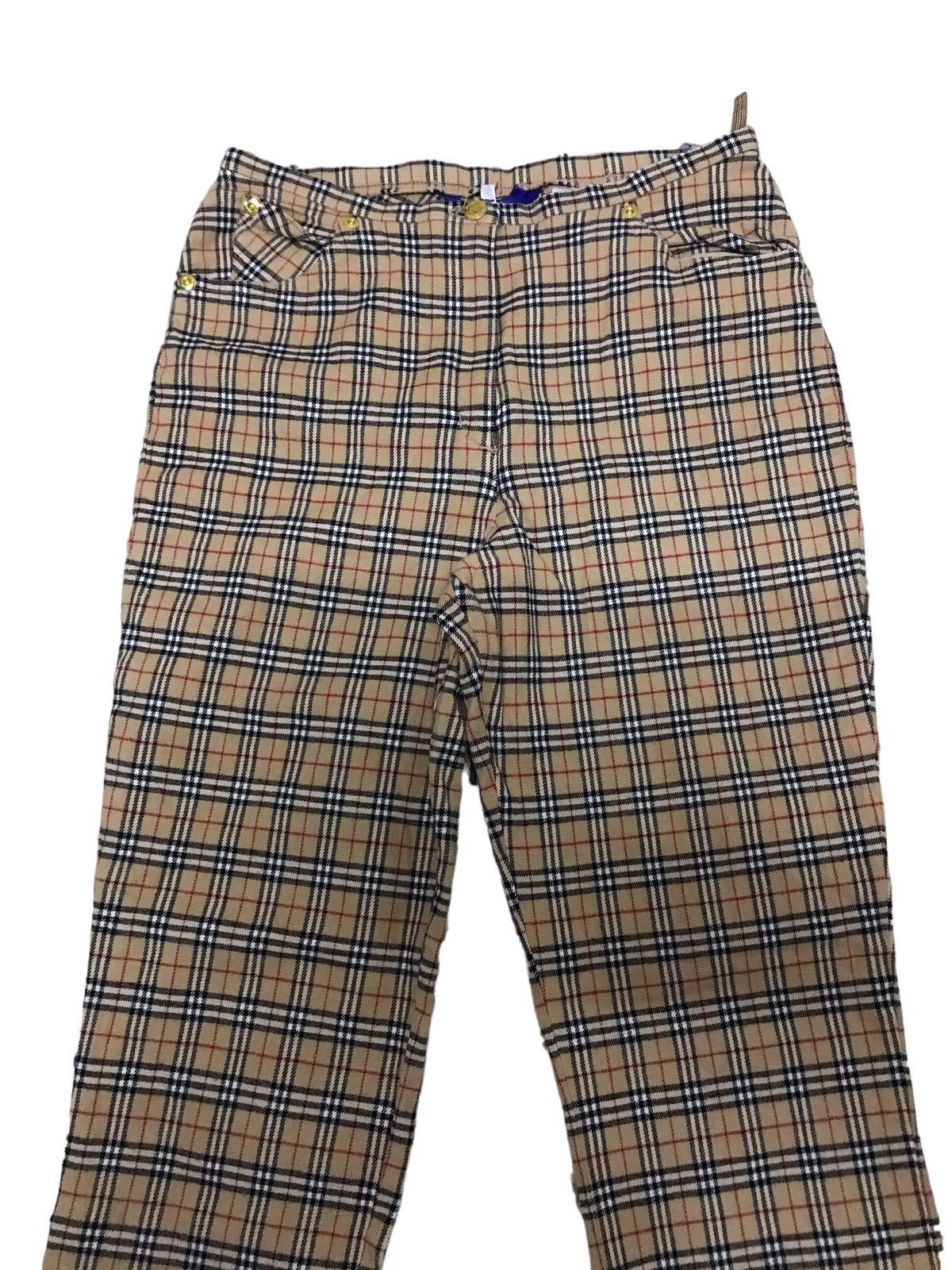 Burberry Vintage Burberry Nova Check Flared Pants Size US 28 / EU 44 - 2 Thumbnail