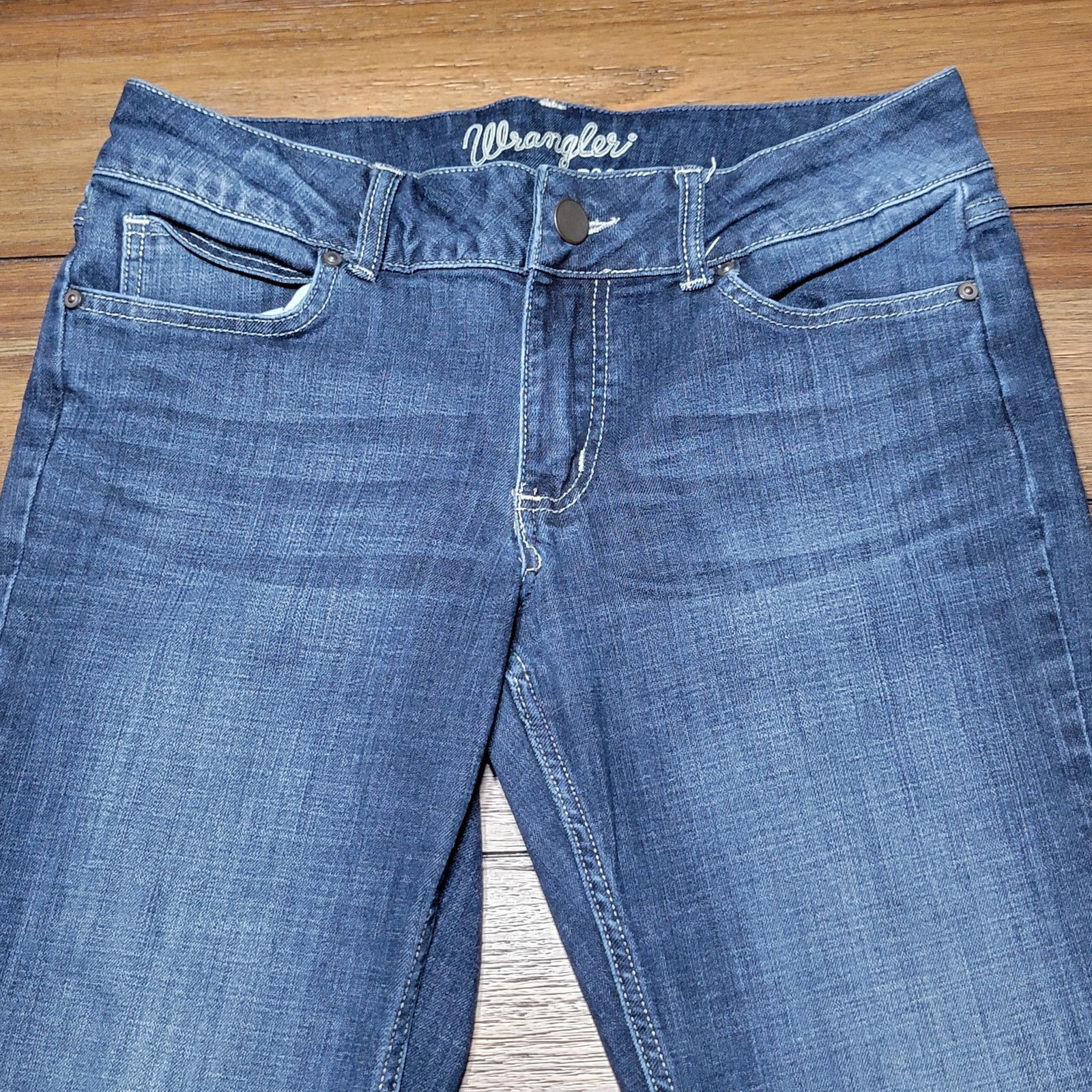 Wrangler Wrangler Boot Cut Denim Jeans - Size Junior 9 X 34 Size 32" / US 10 / IT 46 - 2 Thumbnail