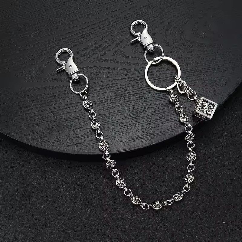 Vintage decorative chain square pendant pants chain Size ONE SIZE - 1 Thumbnail