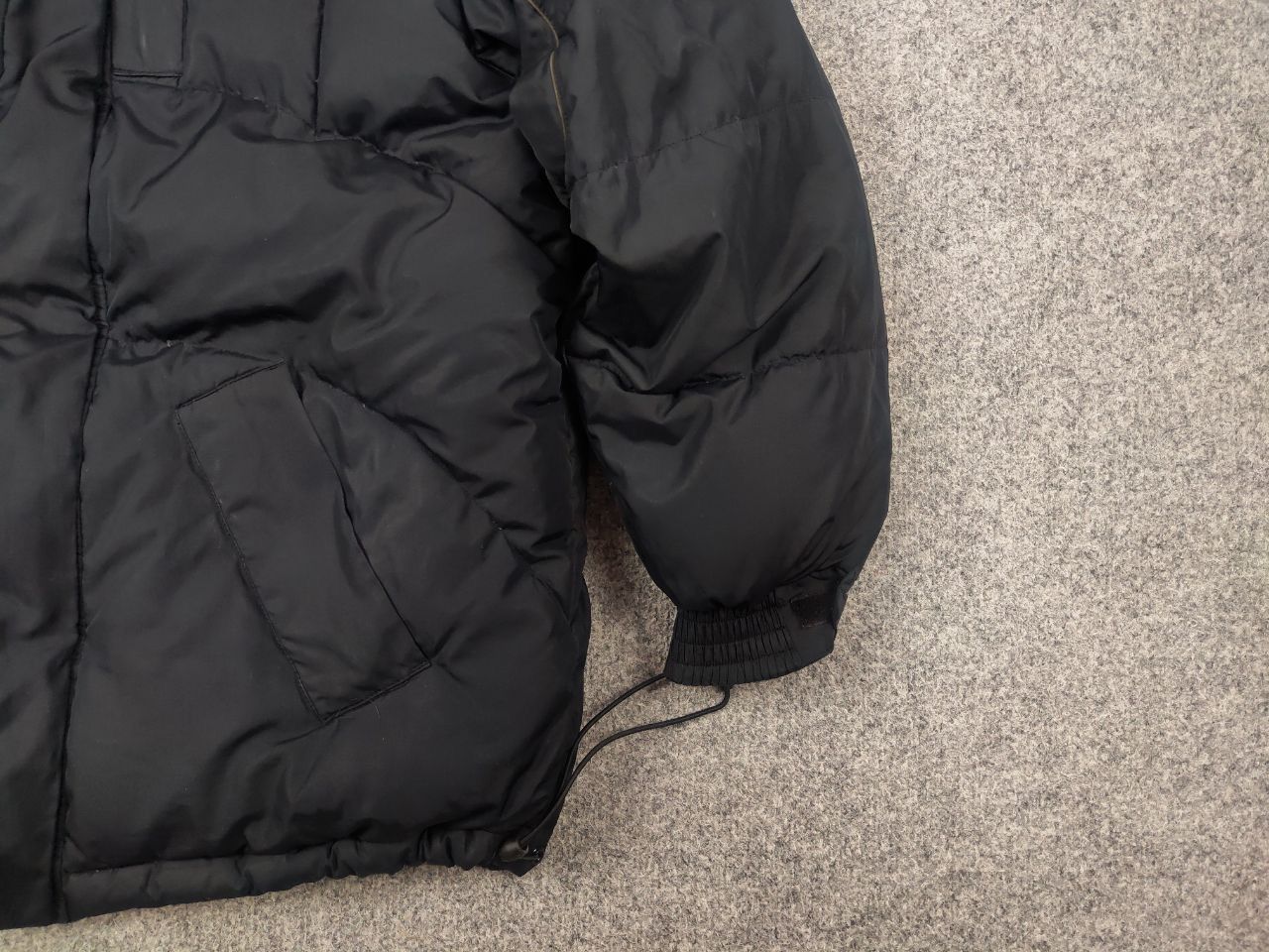 Nike 🔥 Vintage 90s Nike Logo Black puffy quilted Down Jacket Y2K Size US S / EU 44-46 / 1 - 4 Thumbnail