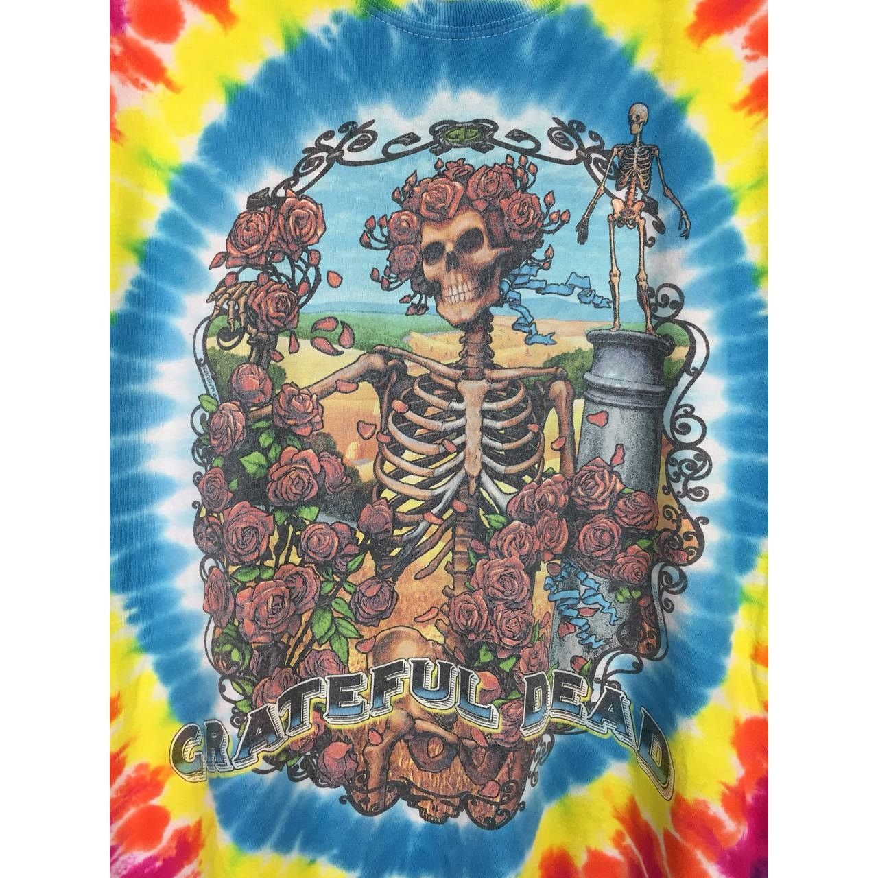 Band Tees × Grateful Dead × Liquid Blue Liquid Blue Grateful Dead Rainbow Bertha Tie Dye Band Tee Size US L / EU 52-54 / 3 - 4 Thumbnail