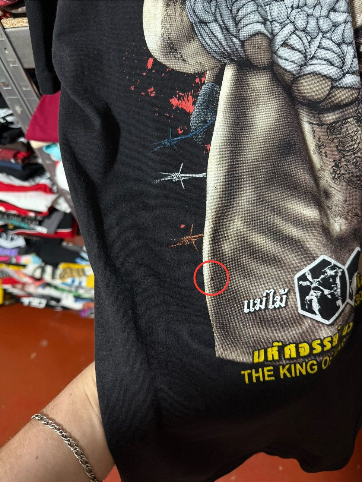 Japanese Brand × Vintage Vintage 90’s Muay Thai Martial Art Kickboxing T-Shirt Hype Size US L / EU 52-54 / 3 - 8 Thumbnail