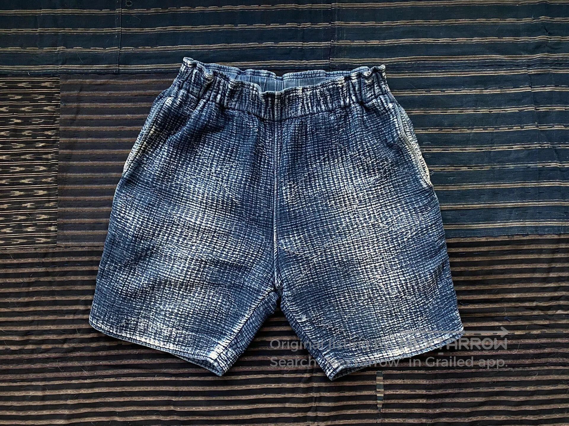Porter Classic blue porter classic sashiko shorts. Size US 36 / EU 52 - 1 Thumbnail