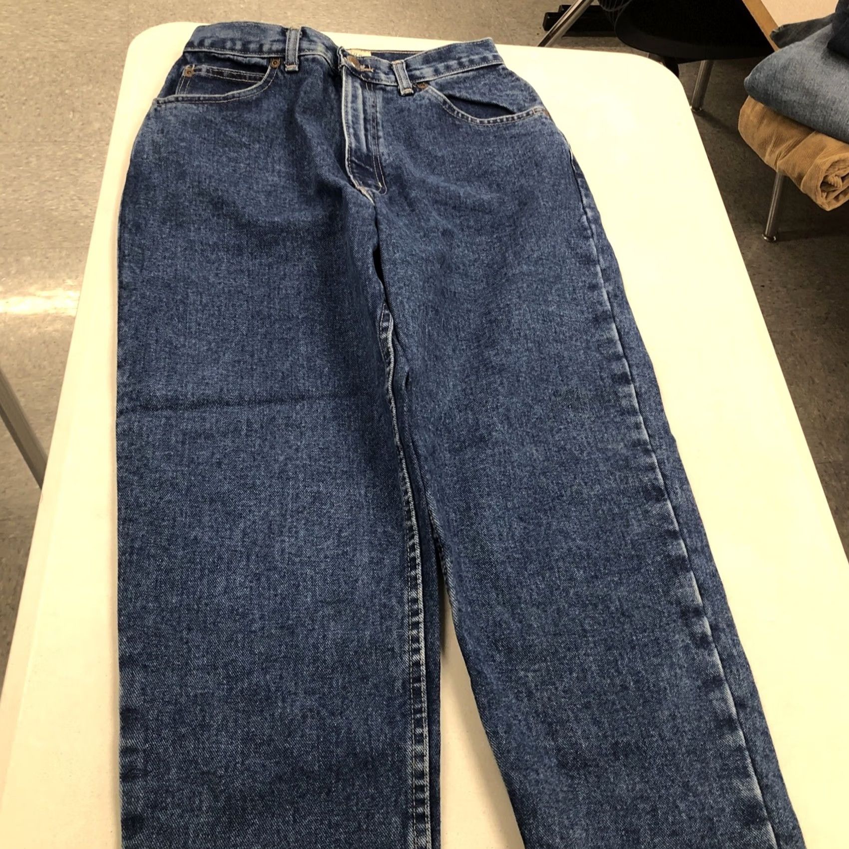 Vintage St. John's Bay Jeans Straight Leg Women's Denim High Rise Dark Wash size 8 Regular 26x27 Cotton 100% Blue Tapered City 90s Mens Women Girls Men Size 30" / US 8 / IT 44 - 3 Thumbnail