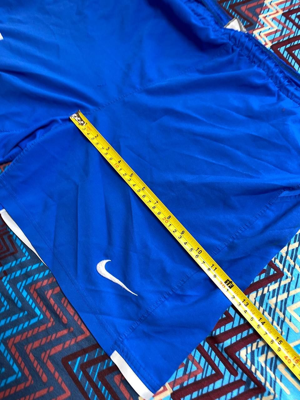 Nike shorts blue streetwear logo NIKE Vintage crazy Y2K Size US 34 / EU 50 - 13 Thumbnail