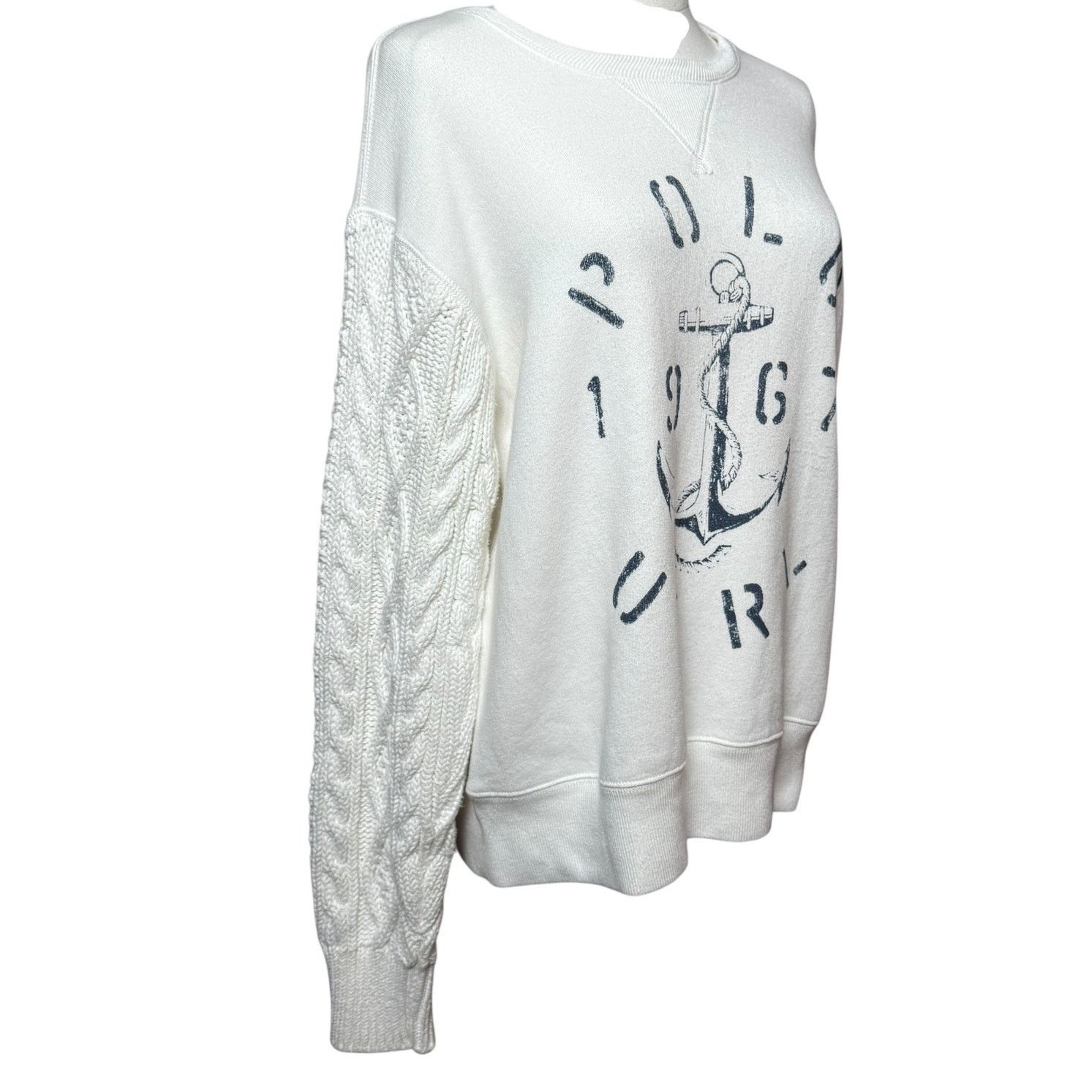 Polo Ralph Lauren Polo Ralph Lauren Aran-Knit Fleece Pullover M Relaxed Fit Size M / US 6-8 / IT 42-44 - 11 Thumbnail