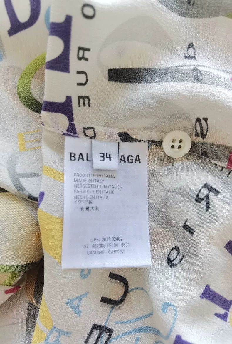 Balenciaga Balenciaga size 34 Silk Ribbon Loose Shirt Sunscreen Size S / US 4 / IT 40 - 7 Thumbnail