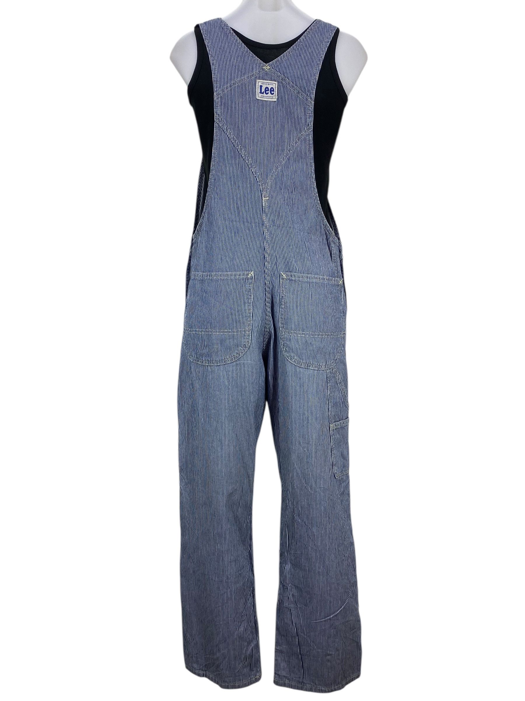 Lee Lee Carpenter Bib Overalls Hickory Stripes Size US 30 / EU 46 - 1 Thumbnail