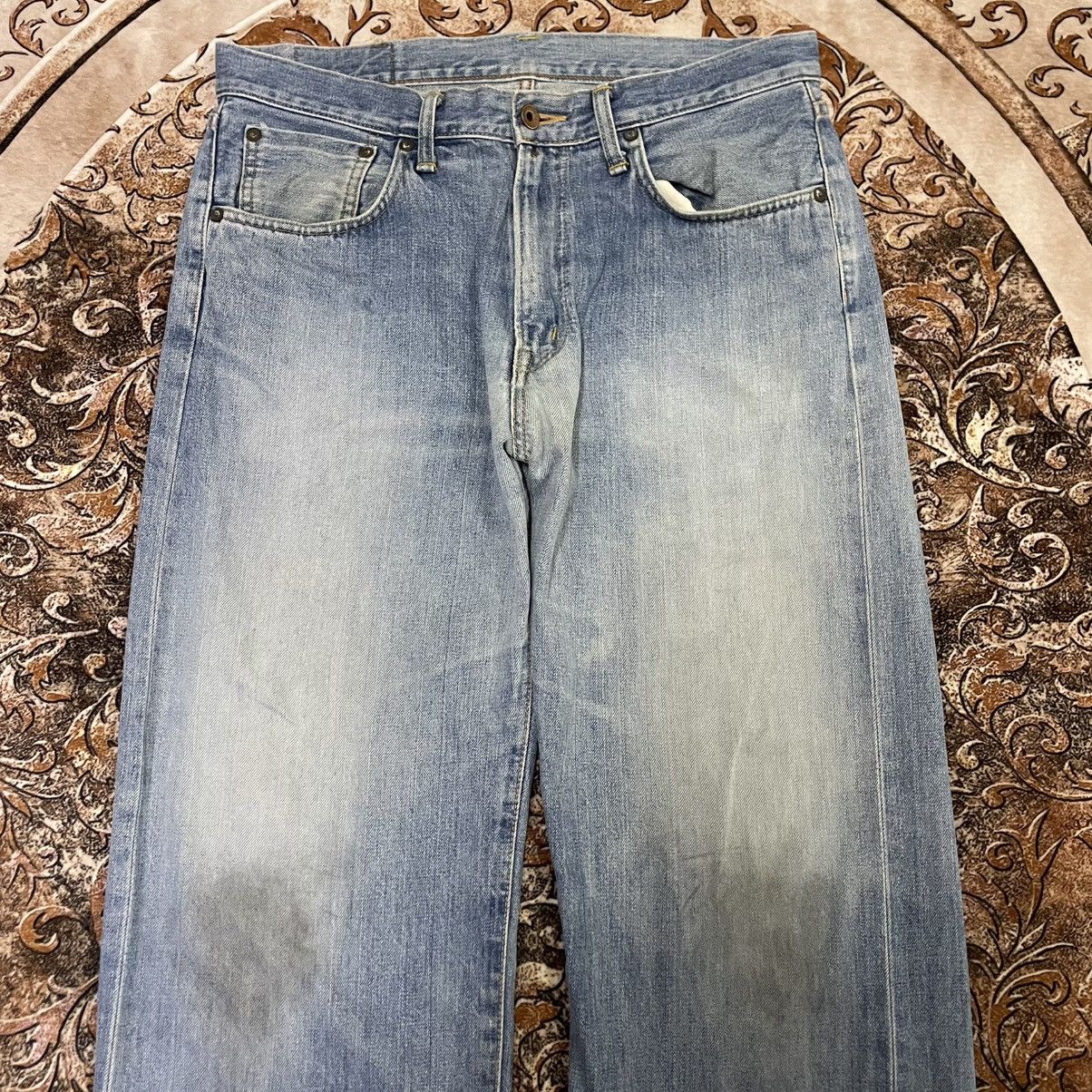 Edwin 🔥Vintage Edwin 502 Stoned Washed Ripped Slevedge Denim Jeans Size US 34 / EU 50 - 2 Thumbnail