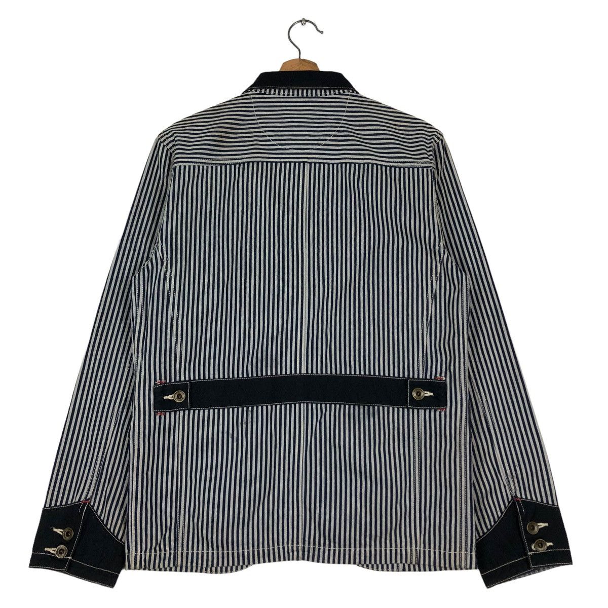 Japanese Brand 🔥VTG HICORY CHORE BIKER JACKET EVILACT MOTORCYCLE KAPITAL Size US S / EU 44-46 / 1 - 8 Thumbnail