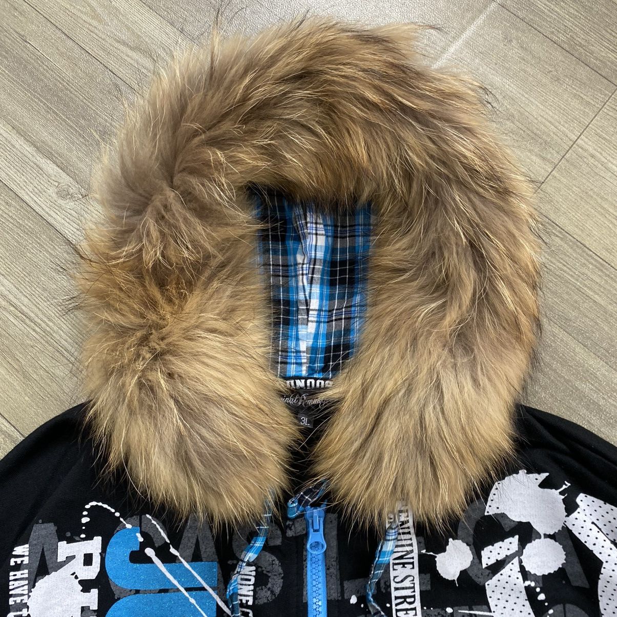 20471120 2000s Remakgear Poem Ifsixwasnine Lgb Style Zip Fur Hoodie Size US XXL / EU 58 / 5 - 3 Thumbnail