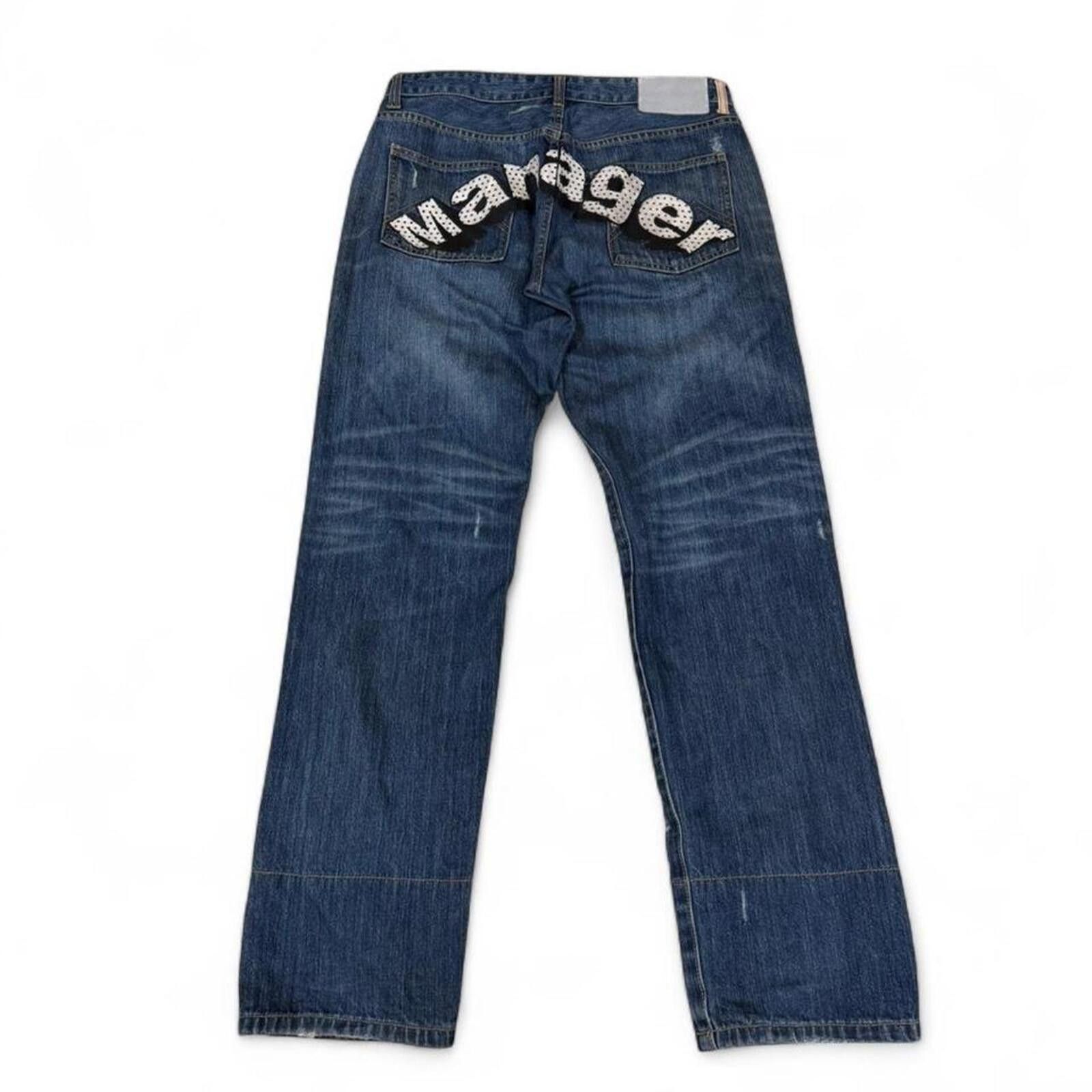Other Manager denim jeans with unique detailing Size US 33 - 2 Thumbnail