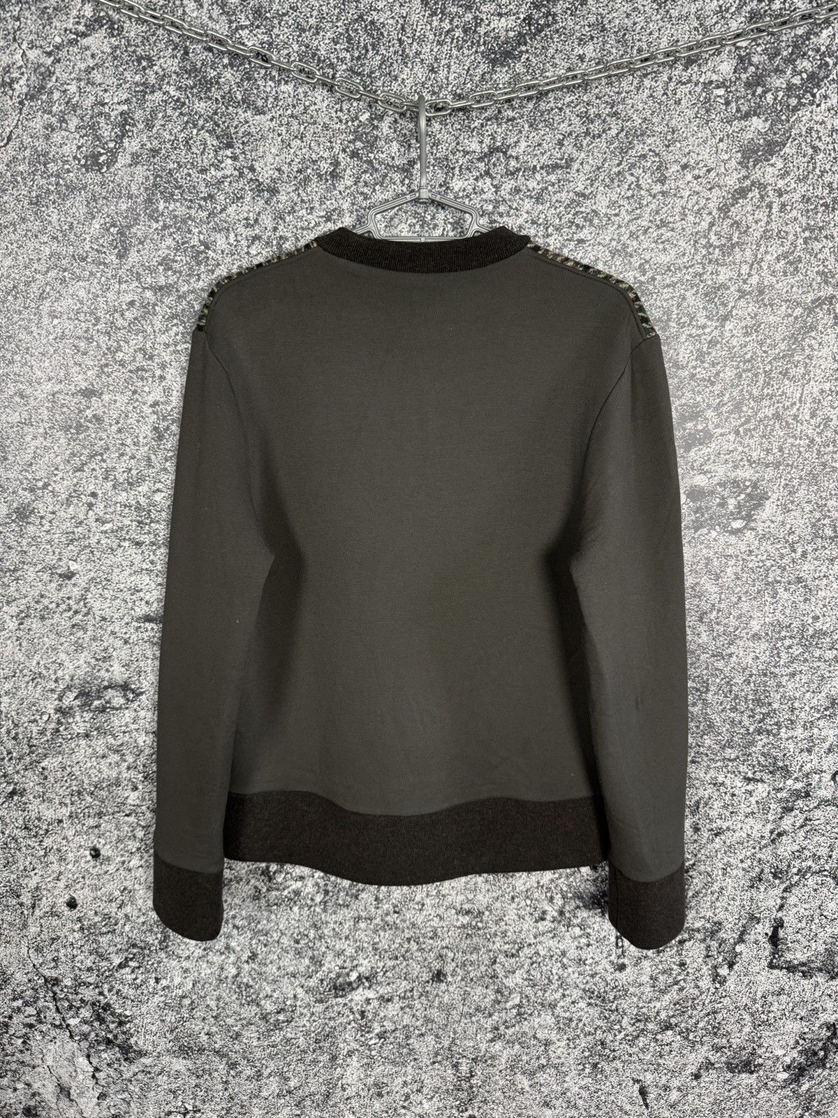 Neil Barrett Men’s Neil Barrett Tweed Panel Sweater Pullover Size M Size US M / EU 48-50 / 2 - 9 Thumbnail