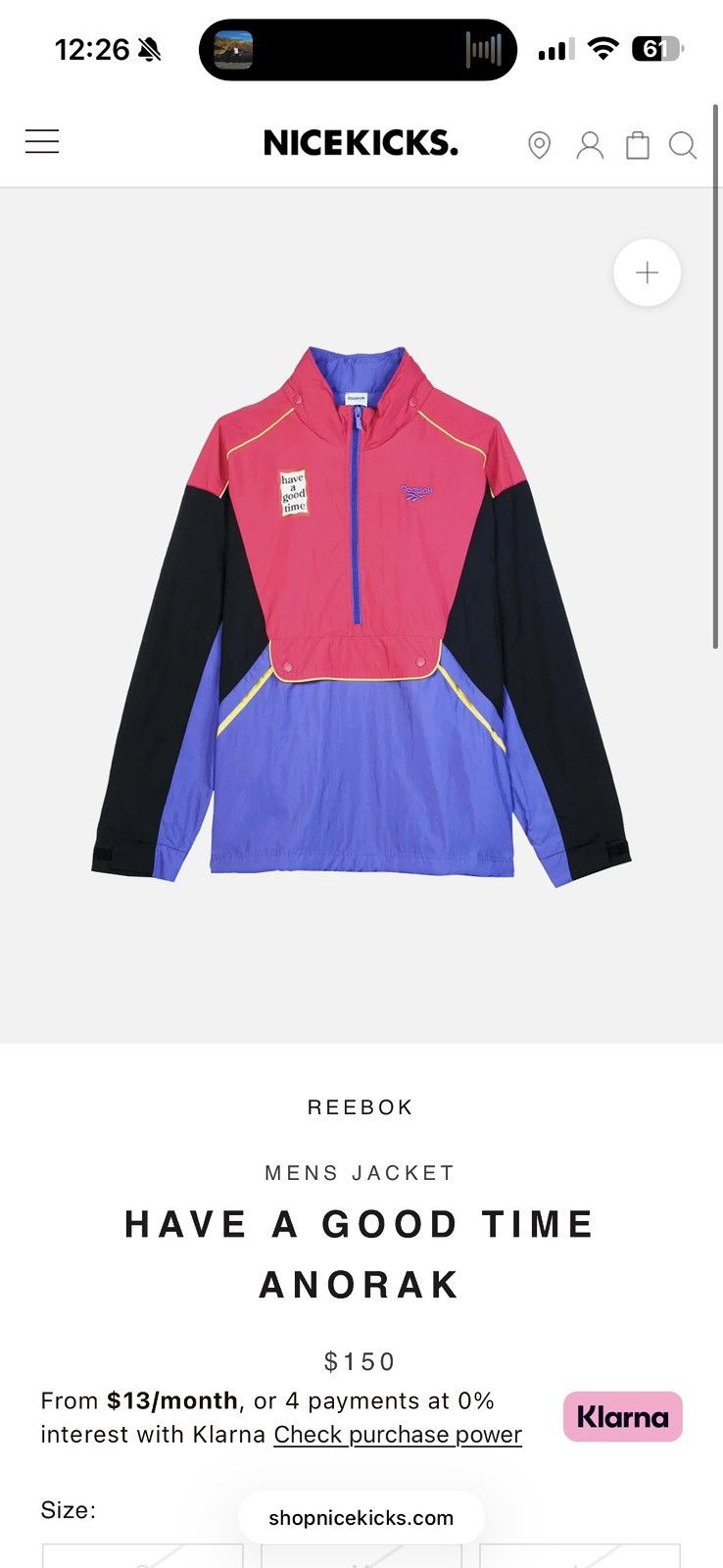Reebok Reebok have a nice time jacket Size US XL / EU 56 / 4 - 4 Thumbnail