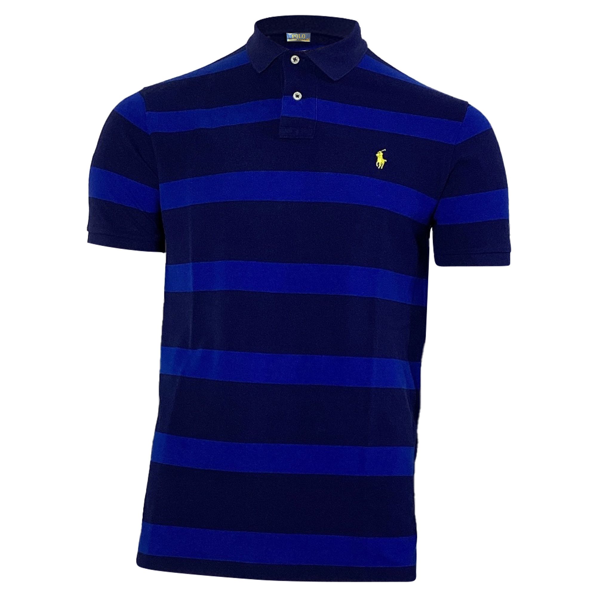 Polo Ralph Lauren Polo Ralph Lauren Striped Polo Shirt in Blue Cotton Size US M / EU 48-50 / 2 - 1 Thumbnail