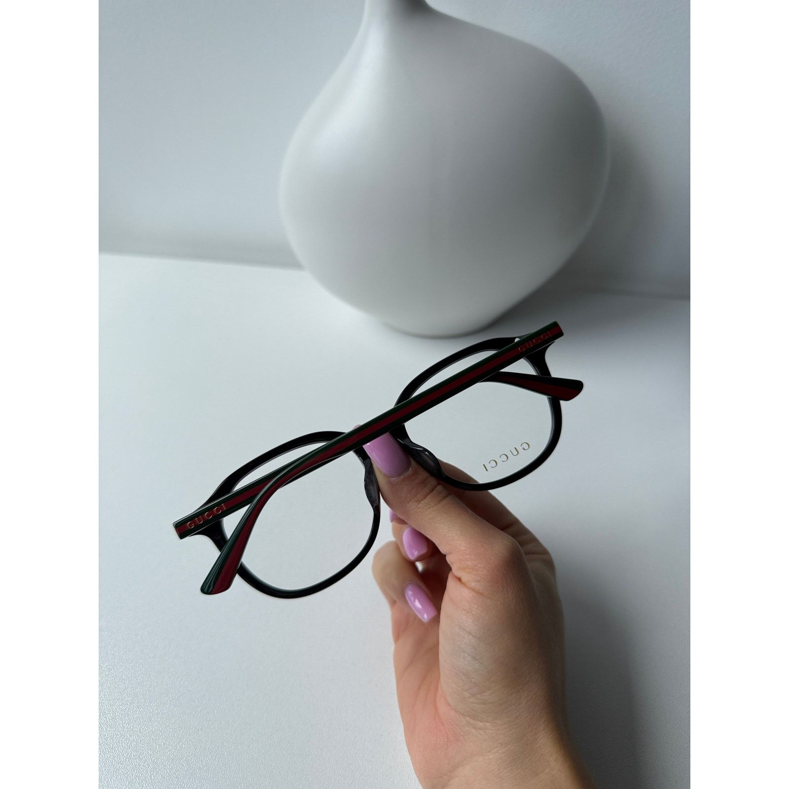 Gucci NEW Gucci GG0932OA Black Round Unisex Eyeglasses Frames Size ONE SIZE - 9 Thumbnail
