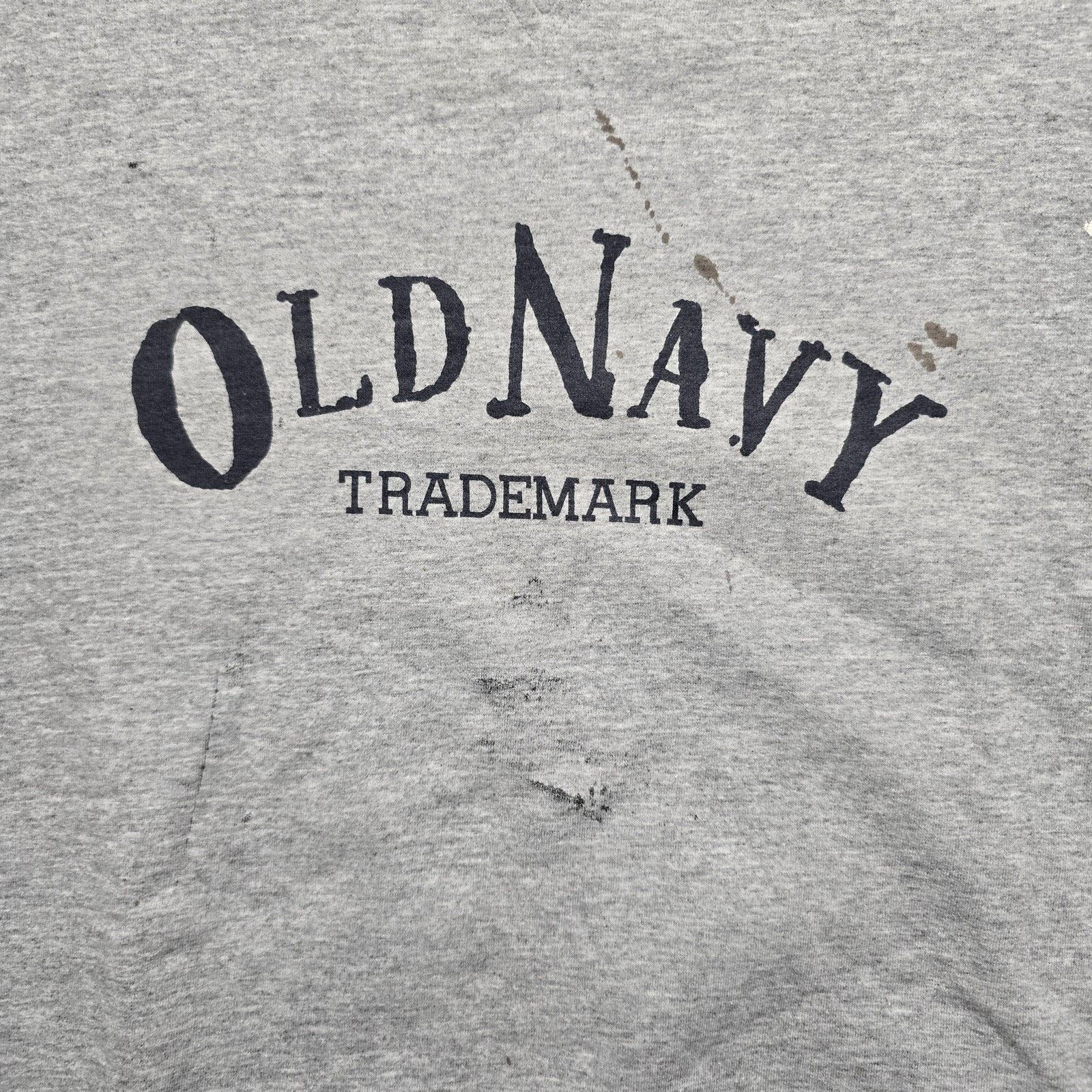 Old Navy Old Navy Sweatshirt L Gray Crewneck Logo Pullover Distressed Size US L / EU 52-54 / 3 - 2 Thumbnail