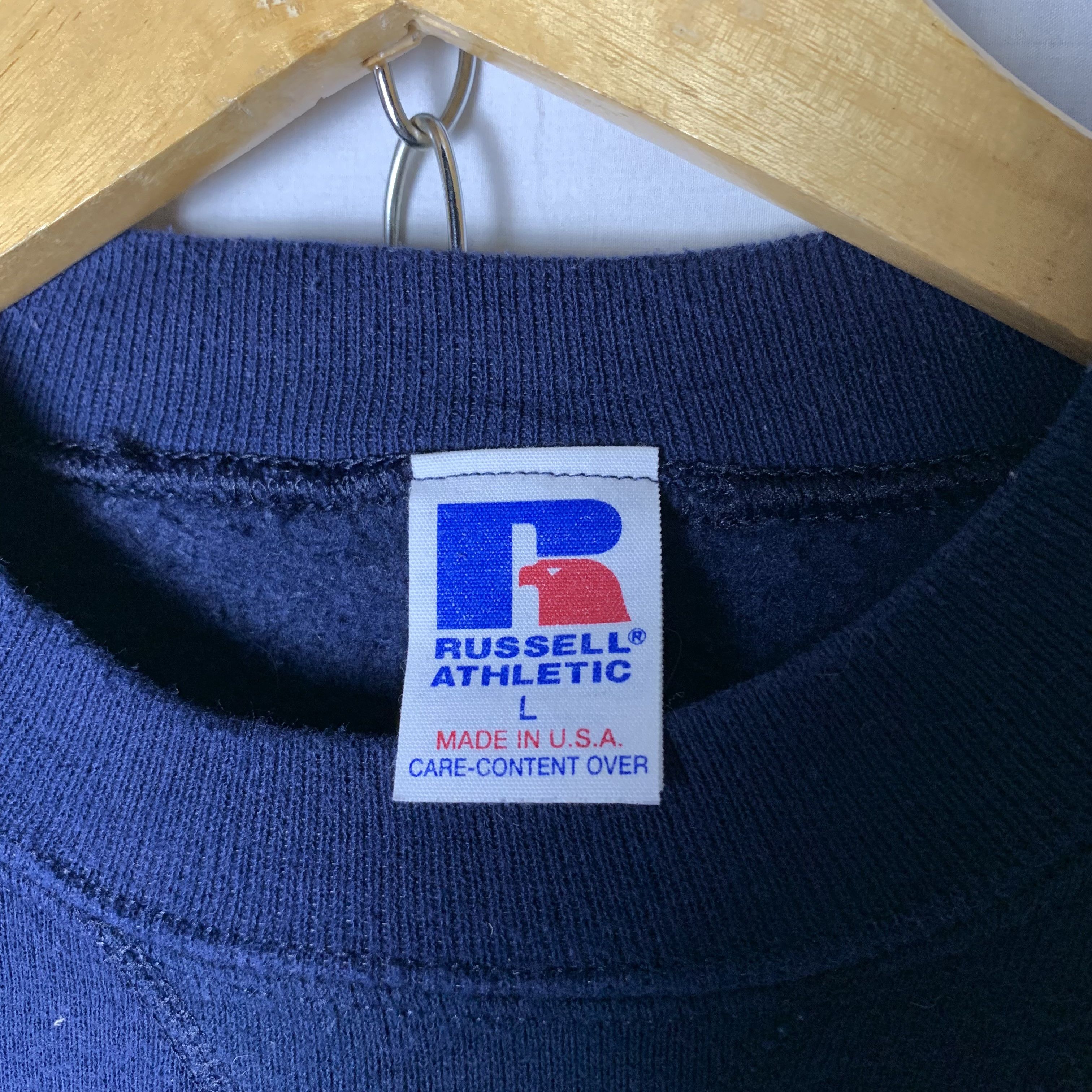 Russell Athletic Vintage Russell Athletic Blank Sweatshirt Crewneck Size US L / EU 52-54 / 3 - 3 Thumbnail