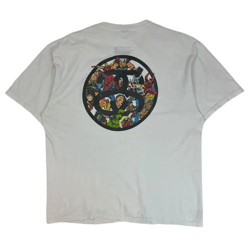 Stussy Stussy x Marvel Double S Logo T-Shirt - White | Grailed