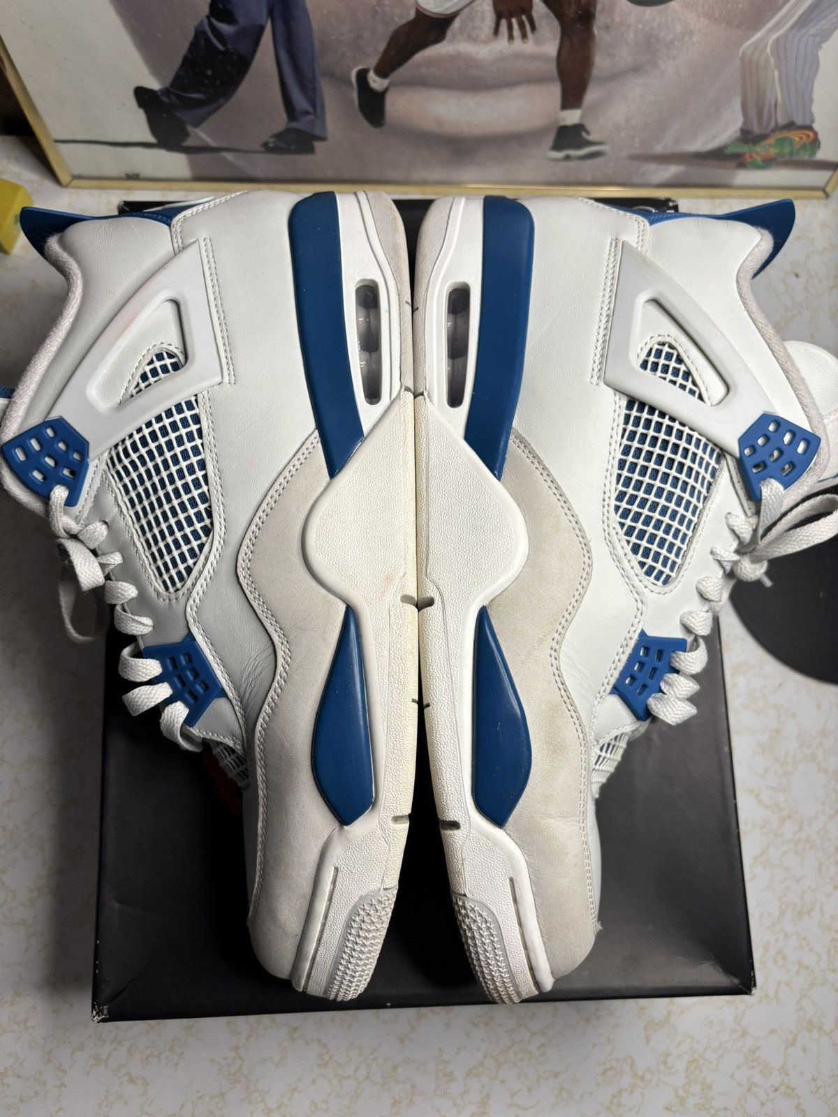Jordan Brand Jordan Retro 4 ‘Military Blue’ Size US 13 / EU 46 - 4 Thumbnail