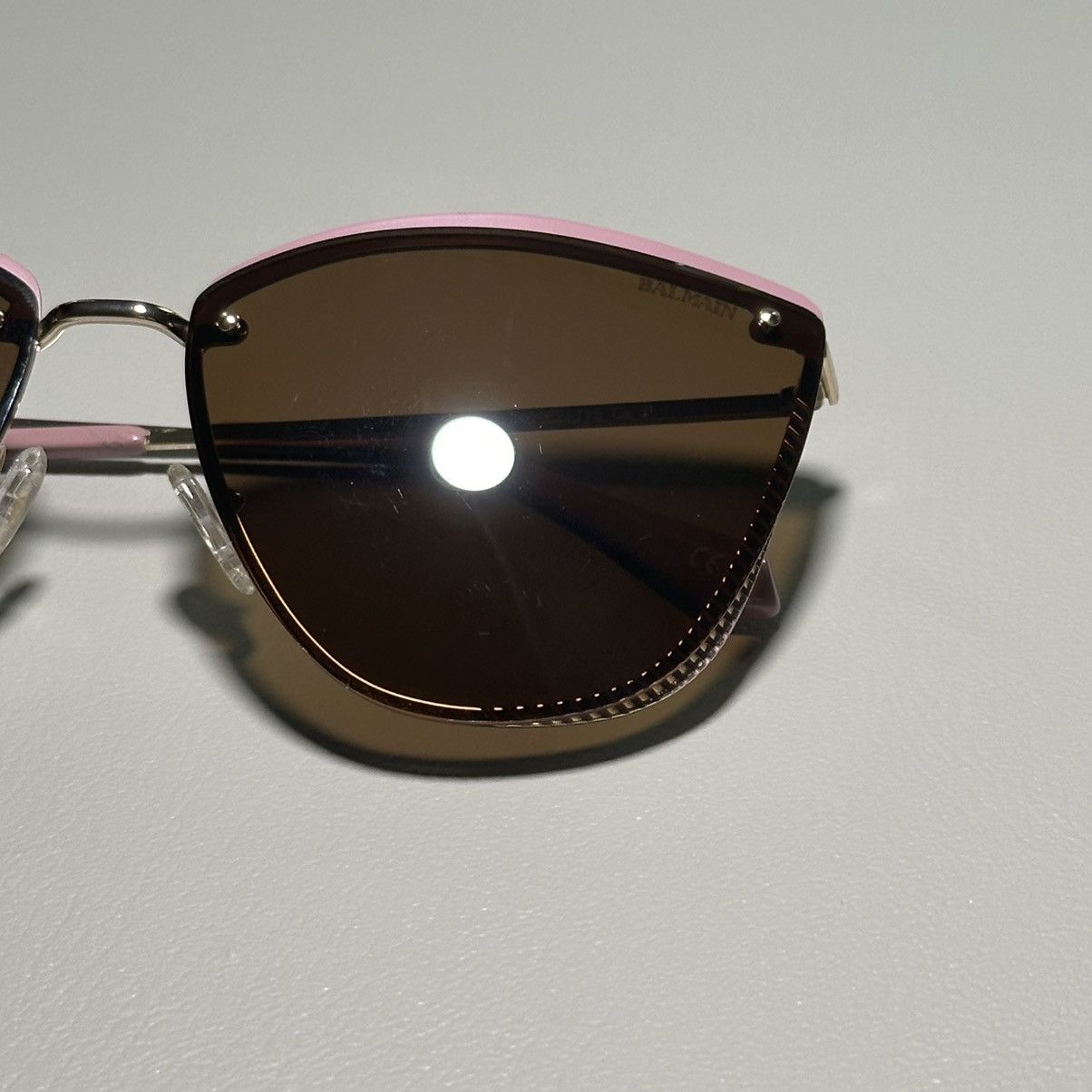 Balmain Balmain BL2530 03 Cat Eye Pink / Gold Frame Sunglasses Size ONE SIZE - 8 Thumbnail