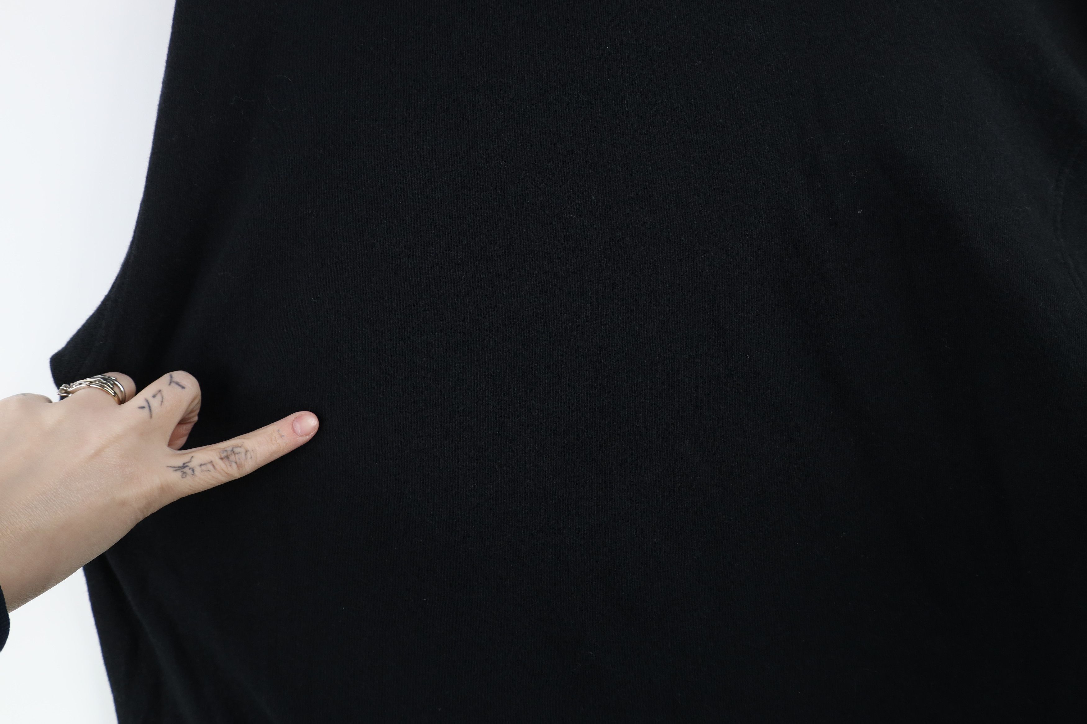 Vintage Vintage 90s Streetwear Blank Turtleneck T-Shirt Black Cotton Size US M / EU 48-50 / 2 - 8 Thumbnail