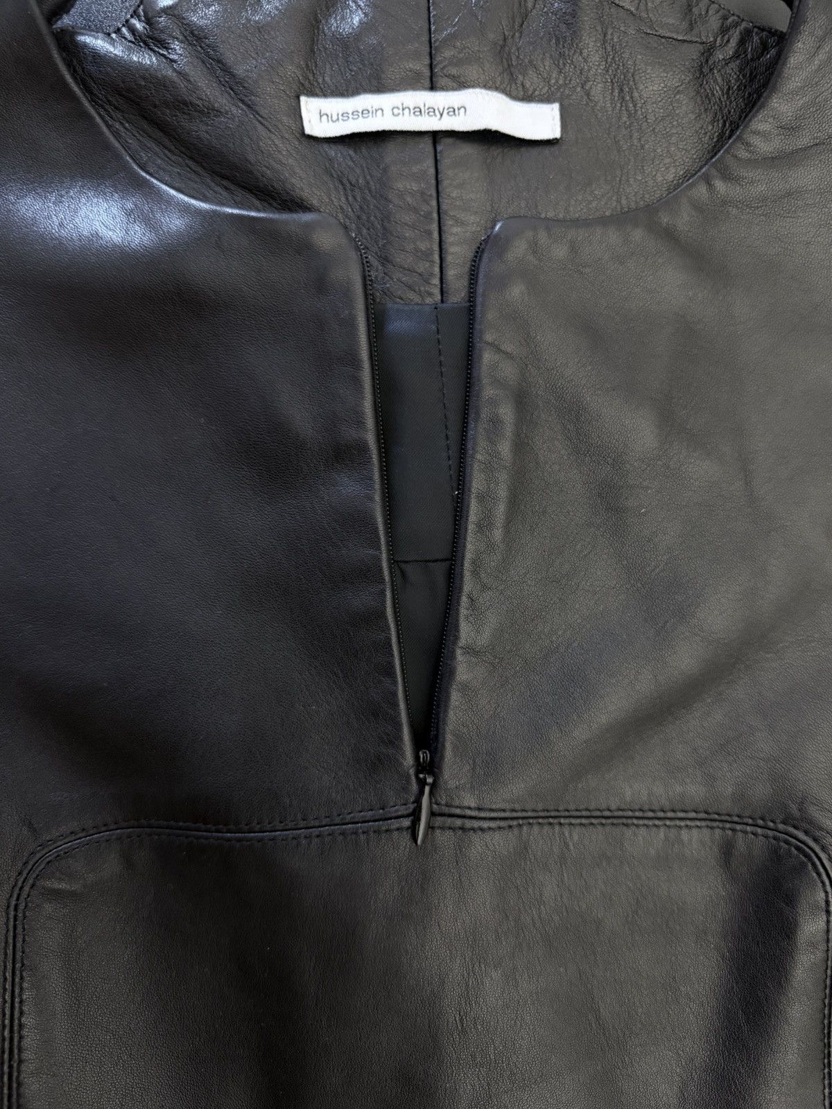 Hussein Chalayan Hussein Chalayan - Early 00’s Genuine Leather Dress Size M / US 6-8 / IT 42-44 - 3 Thumbnail