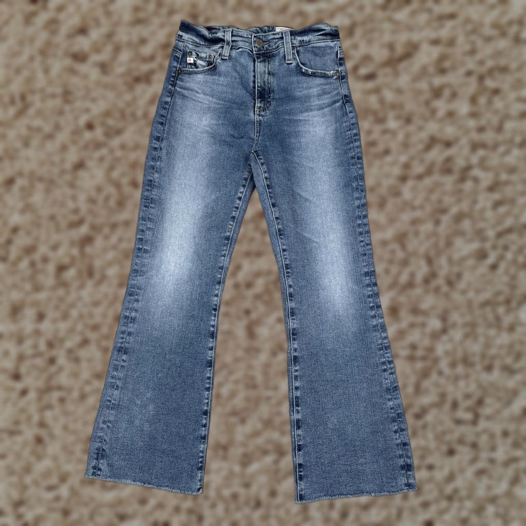 AG Adriano Goldschmied Bootcut Jeans Womens 28 Blue Wash Mid Rise Stretch Denim 5-Pocket USA