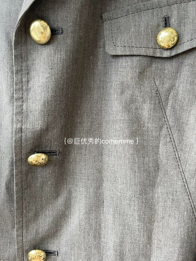 Comme des Garcons Comme Des Garcons Dark Grey Lapel Petal Court Sleeve Jacke Size S / US 4 / IT 40 - 8 Thumbnail